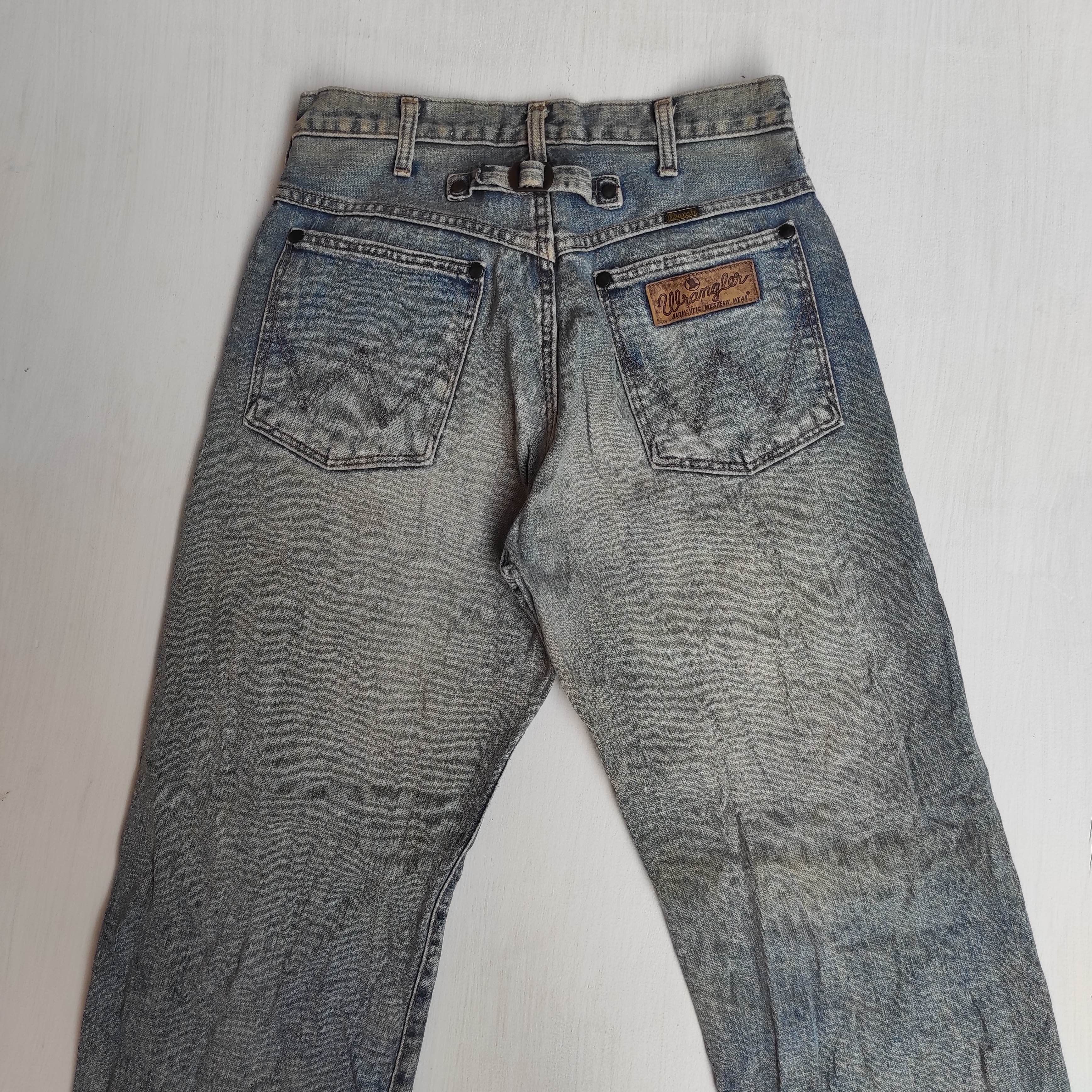Wrangler Vintage 70s Wrangler Blue Bell Buckle Belt Selvedge Jeans Size US 28 / EU 44 - 3 Thumbnail