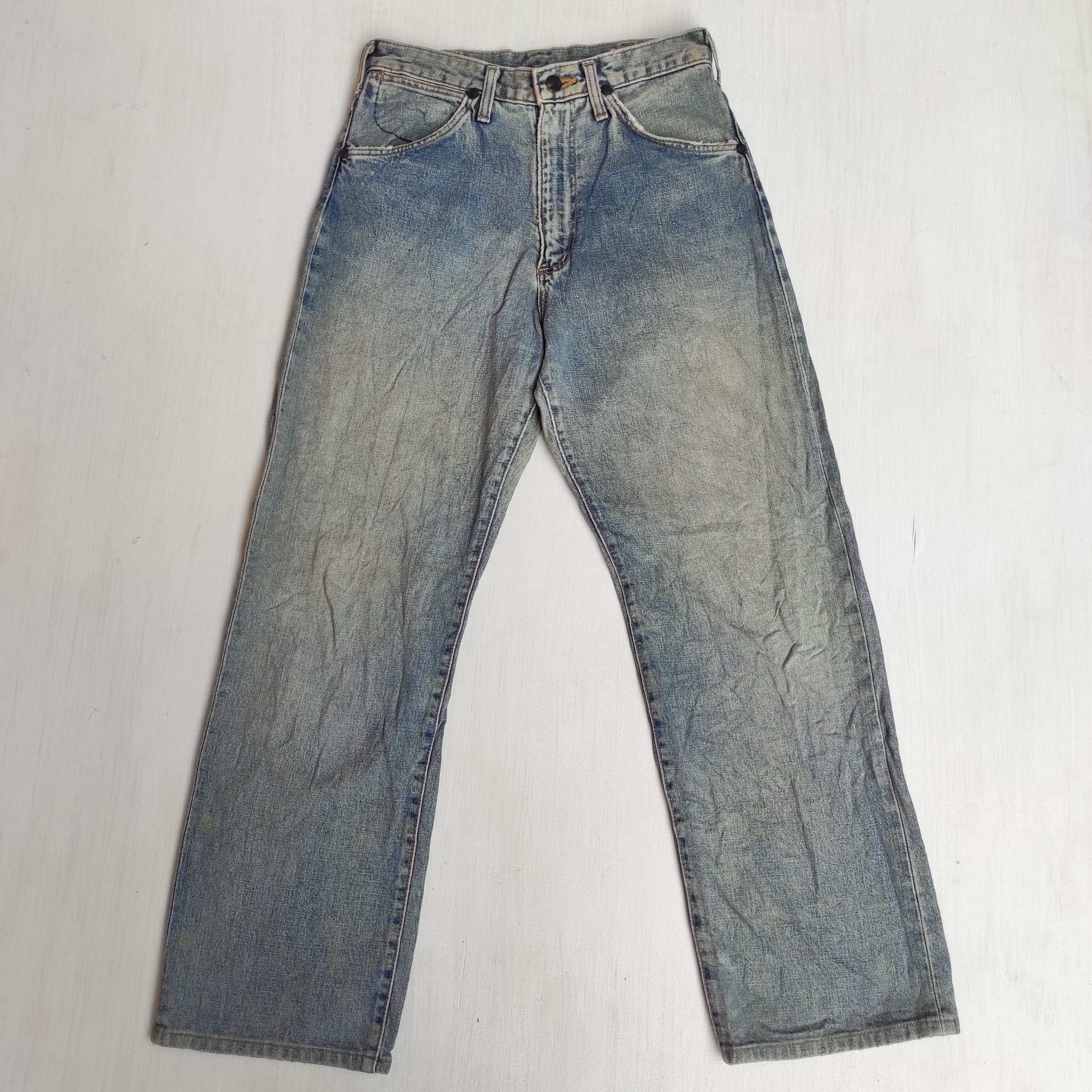 Wrangler Vintage 70s Wrangler Blue Bell Buckle Belt Selvedge Jeans Size US 28 / EU 44 - 7 Thumbnail