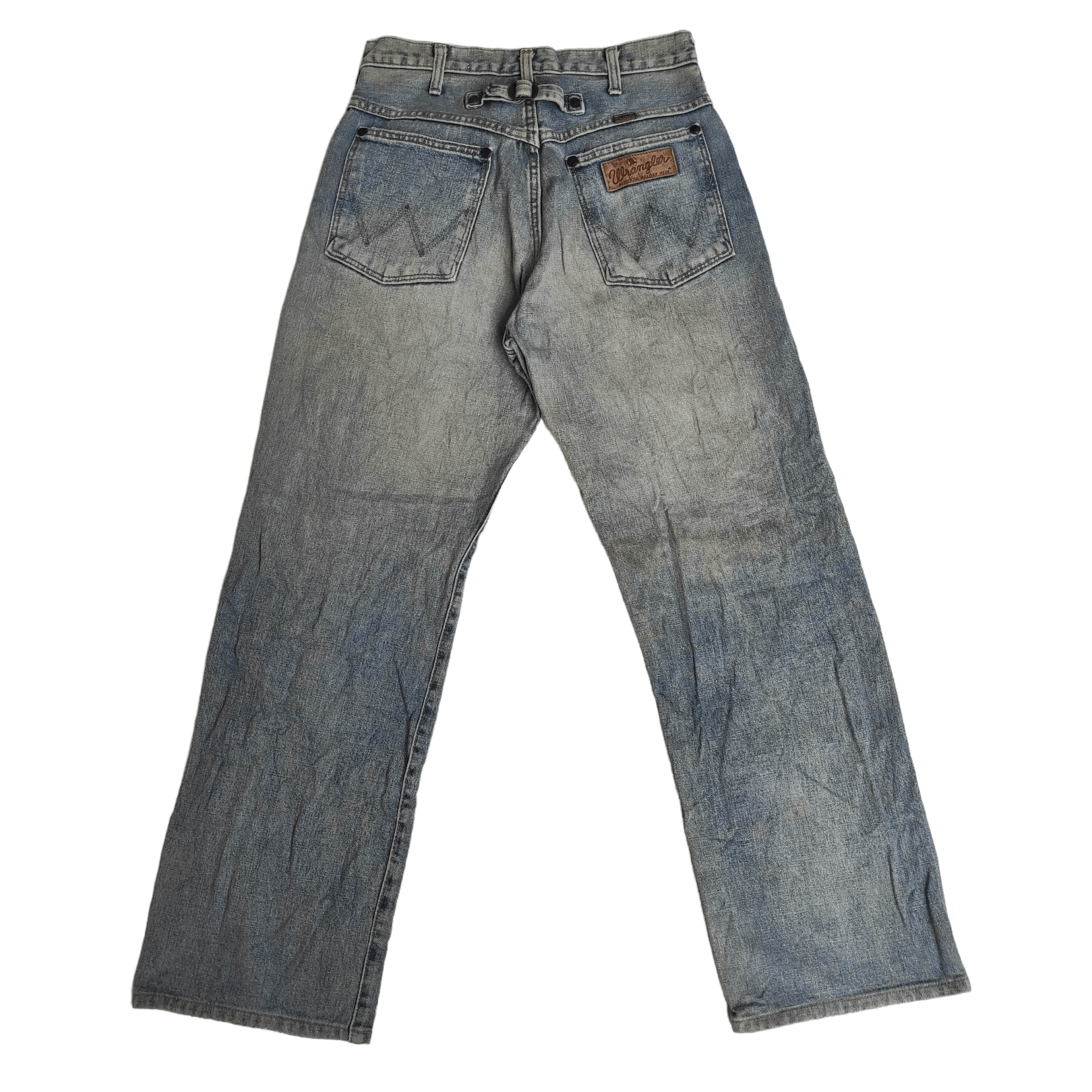 Wrangler Vintage 70s Wrangler Blue Bell Buckle Belt Selvedge Jeans Size US 28 / EU 44 - 2 Thumbnail
