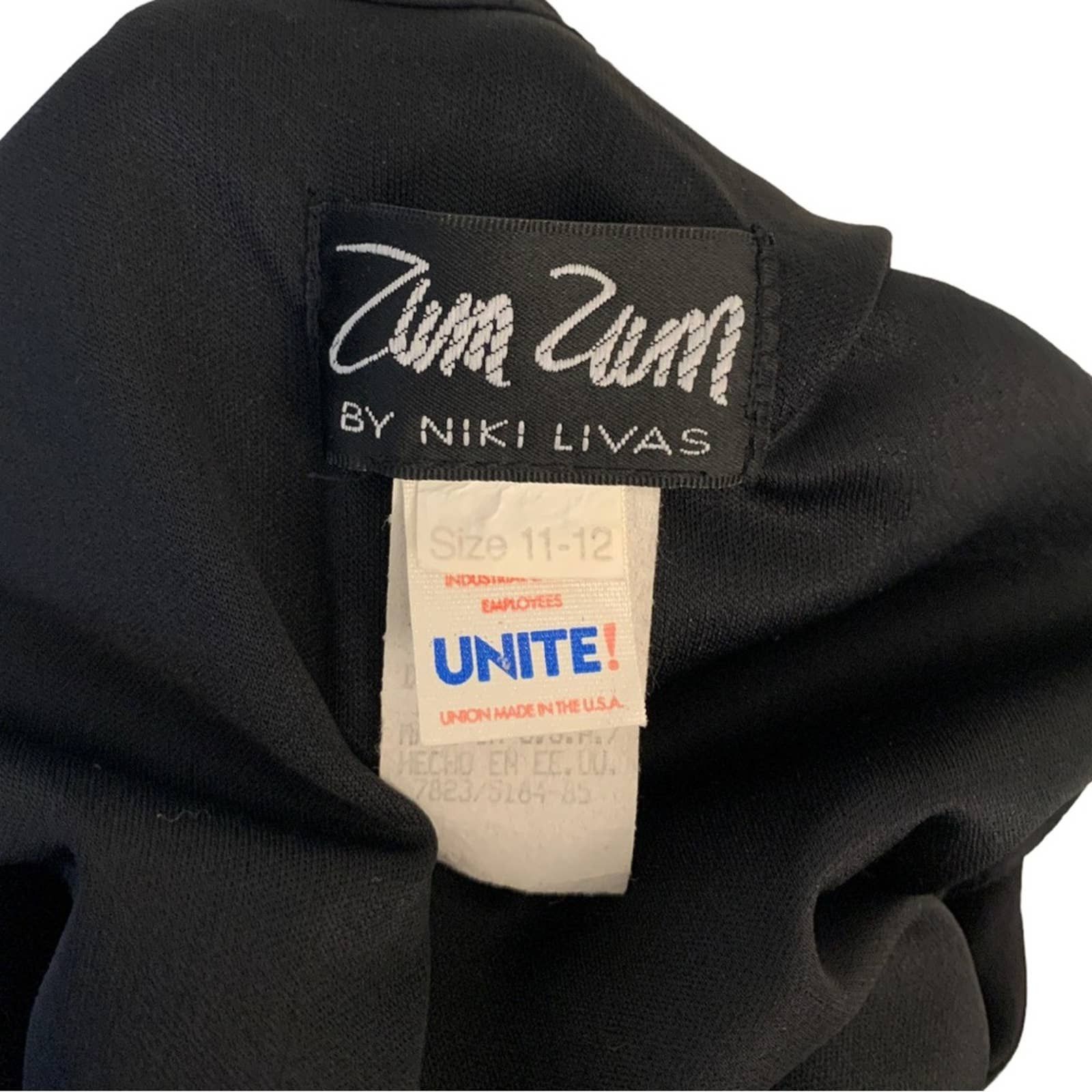 Vintage Zum Zum By Niki Livas Black Dress