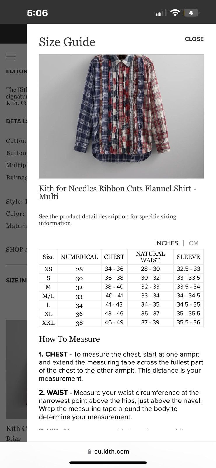 Kith × Needles Kith Needles Rebuild Ribbon Cuts Flannel | Grailed