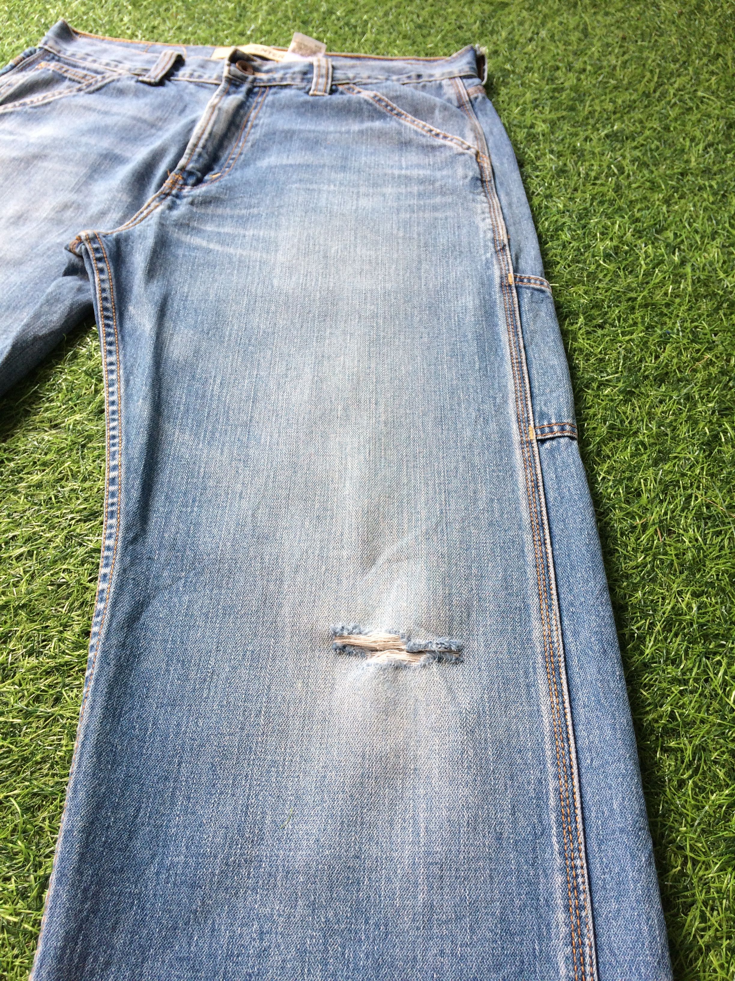 Levi's Distressed Levis Carpenter Workwear Denim Pants #B-709 Size US 33 - 6 Thumbnail