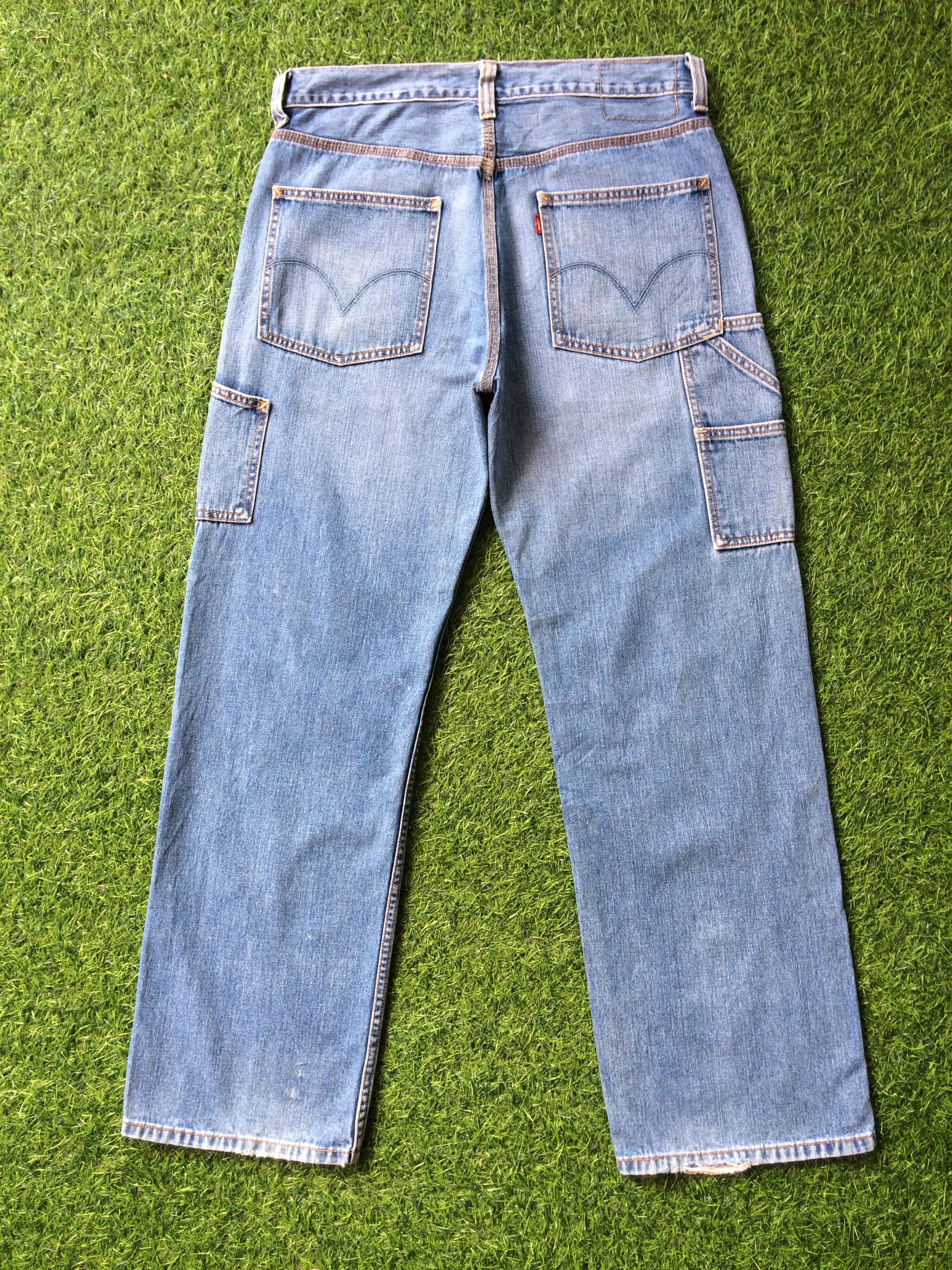 Levi's Distressed Levis Carpenter Workwear Denim Pants #B-709 Size US 33 - 4 Thumbnail