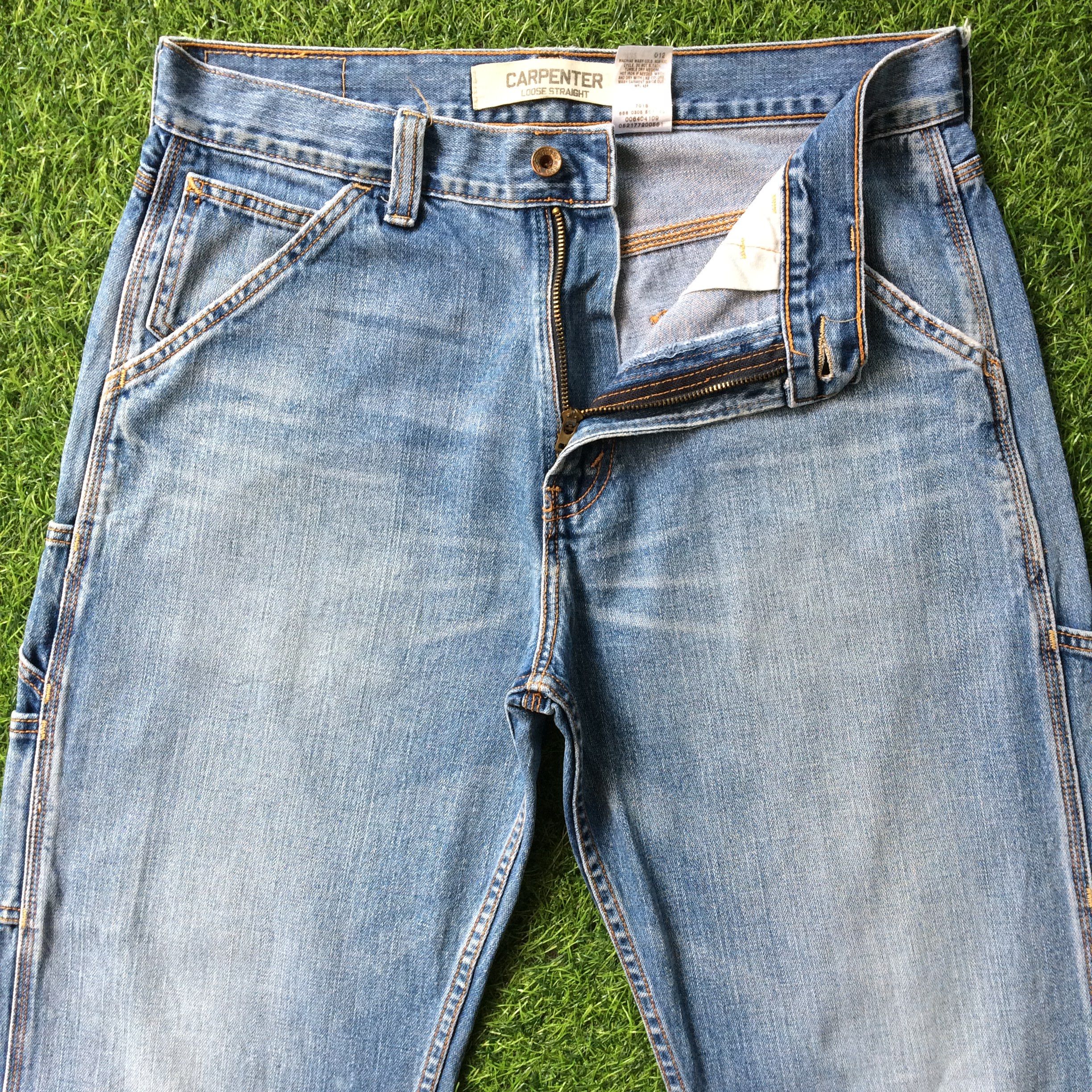 Levi's Distressed Levis Carpenter Workwear Denim Pants #B-709 Size US 33 - 2 Thumbnail