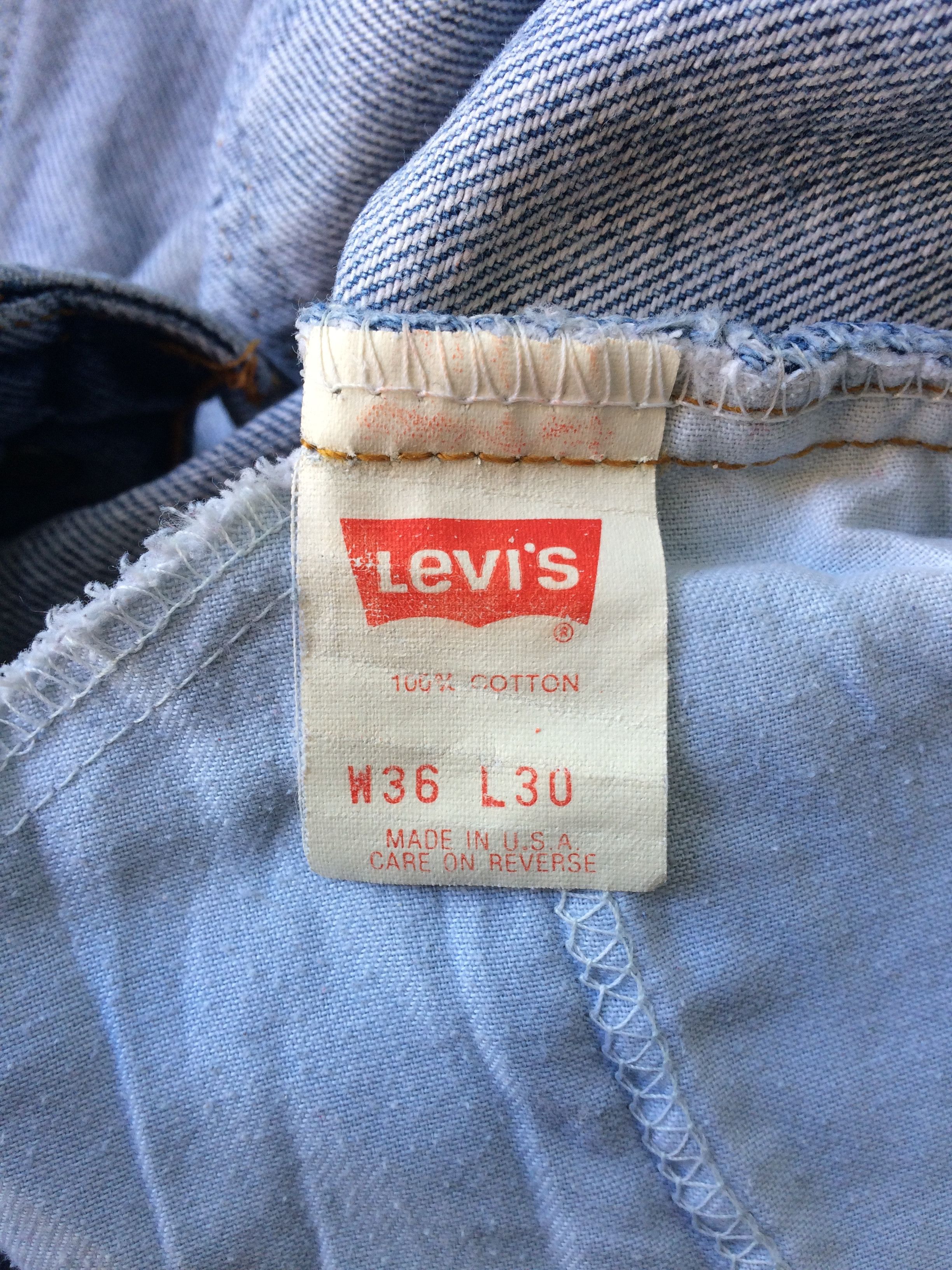 Levi's × Vintage Vintage Levis 550 Light Wash Jeans Orange Tab #B-925 Size US 35 - 9 Thumbnail
