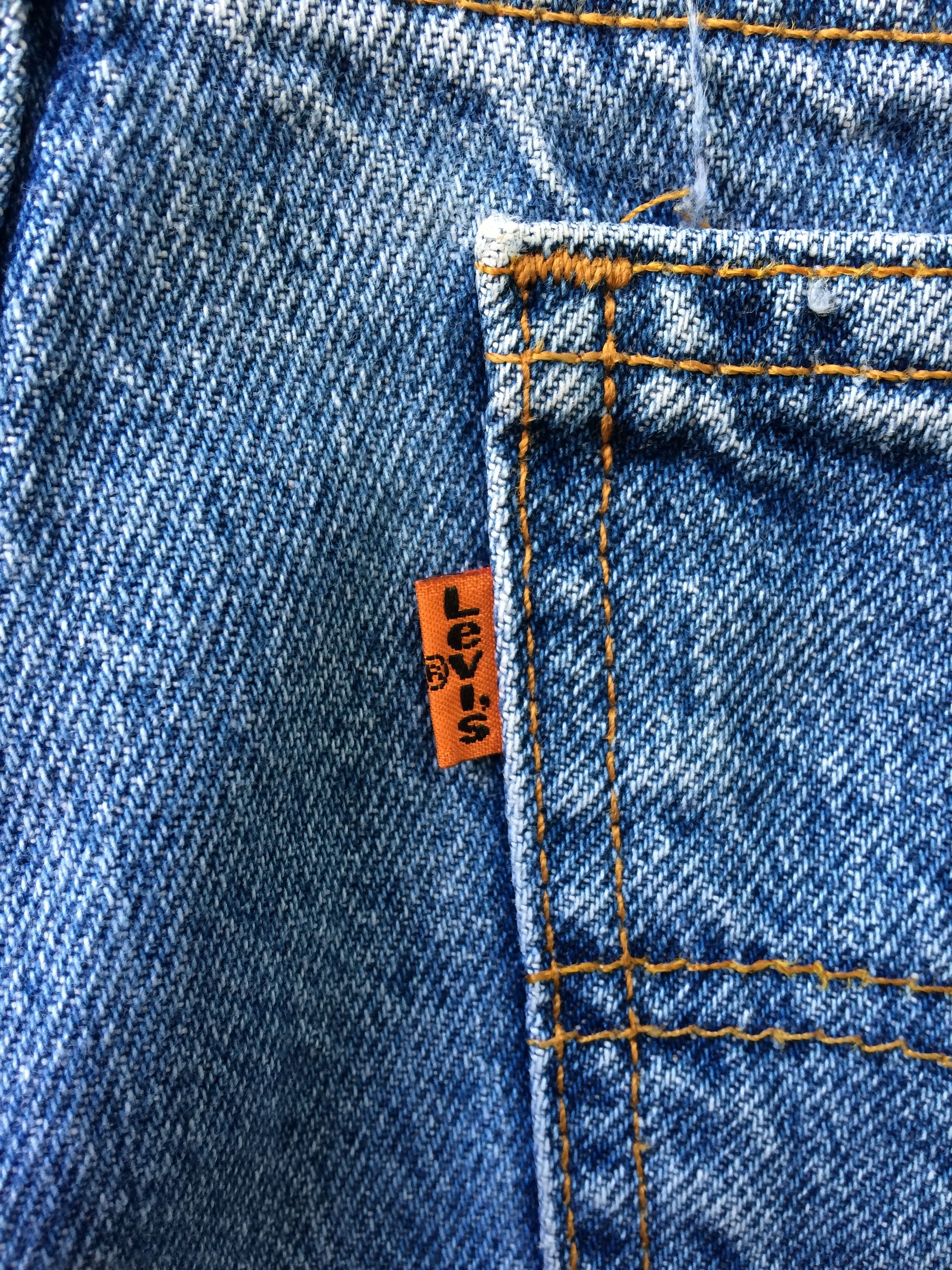 Levi's × Vintage Vintage Levis 550 Light Wash Jeans Orange Tab #B-925 Size US 35 - 6 Thumbnail