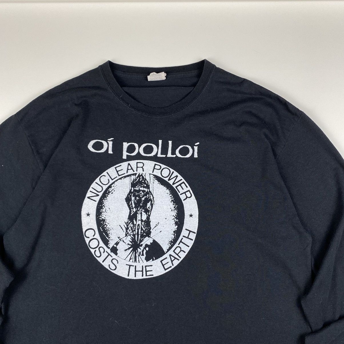 Band Tees 💥Rare! Vintage Oi Polloi Oi! Anarcho Street Punk Longsleeve Size US XL / EU 56 / 4 - 2 Thumbnail