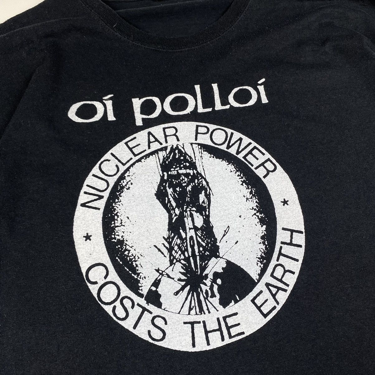 Band Tees 💥Rare! Vintage Oi Polloi Oi! Anarcho Street Punk Longsleeve Size US XL / EU 56 / 4 - 3 Thumbnail