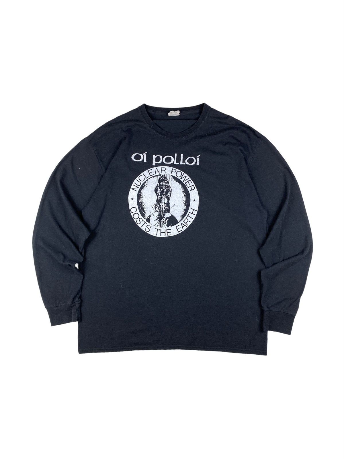 Band Tees 💥Rare! Vintage Oi Polloi Oi! Anarcho Street Punk Longsleeve Size US XL / EU 56 / 4 - 1 Thumbnail