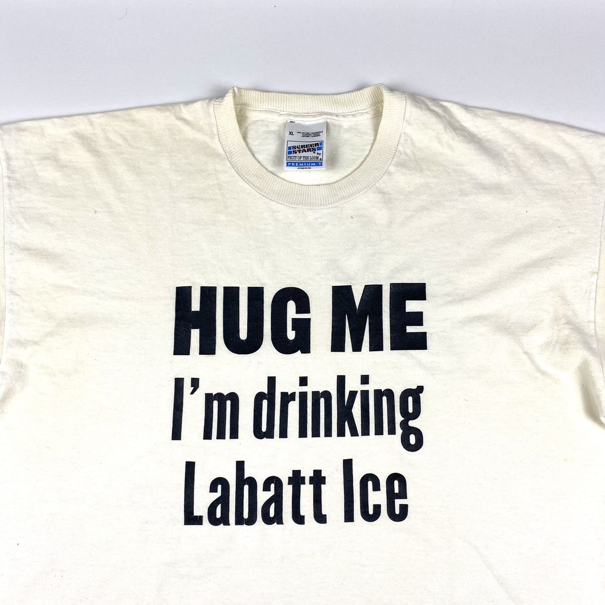 Vintage Rare! 90’s Vintage Art Hug Me Graphic T Shirt Screen Stars Size US XL / EU 56 / 4 - 5 Thumbnail
