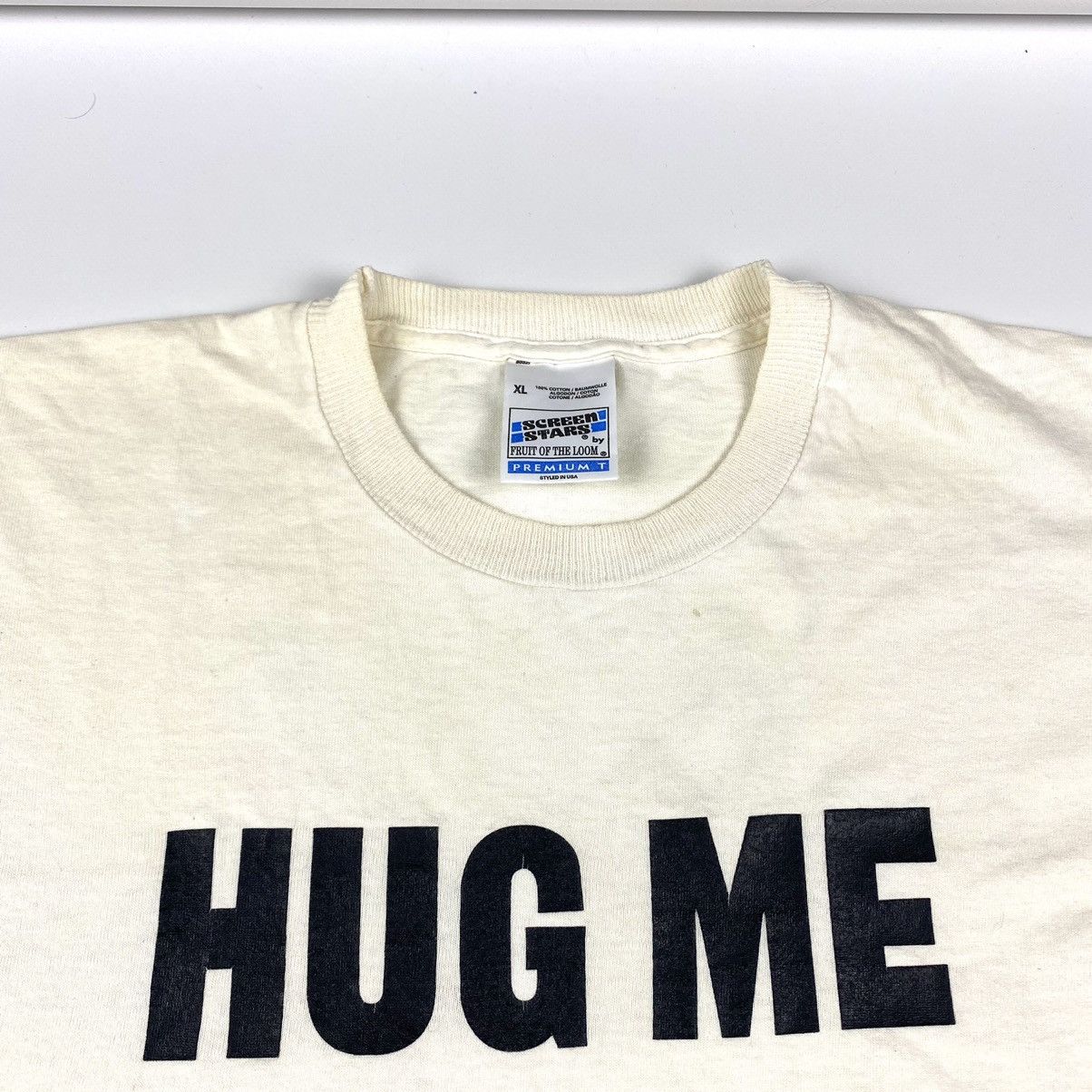 Vintage Rare! 90’s Vintage Art Hug Me Graphic T Shirt Screen Stars Size US XL / EU 56 / 4 - 10 Thumbnail
