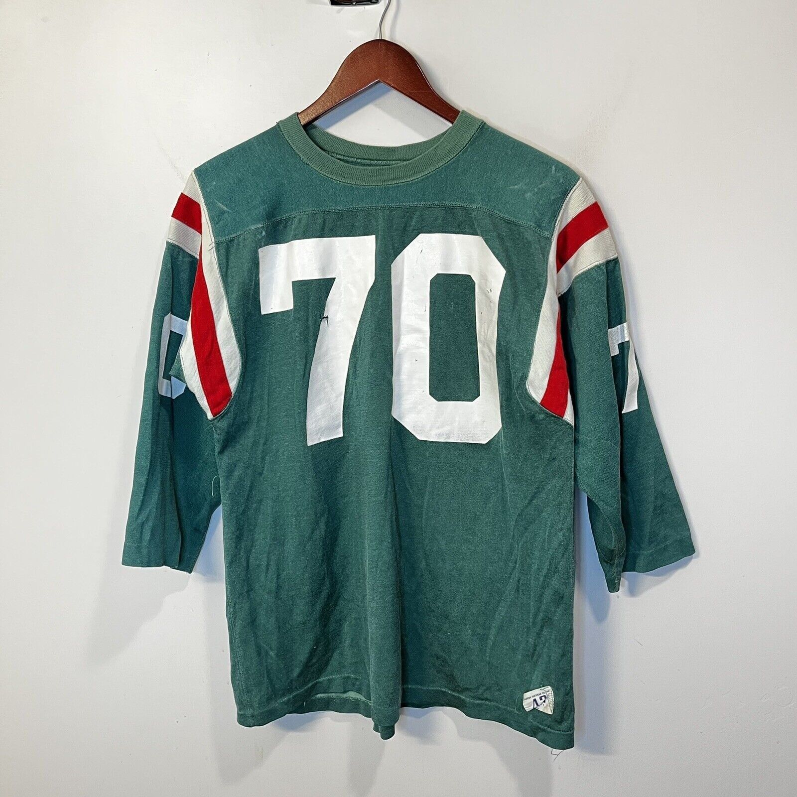 Vintage Vintage Champion Knit Wear #70 Football Jersey 50s 60s | Grailed