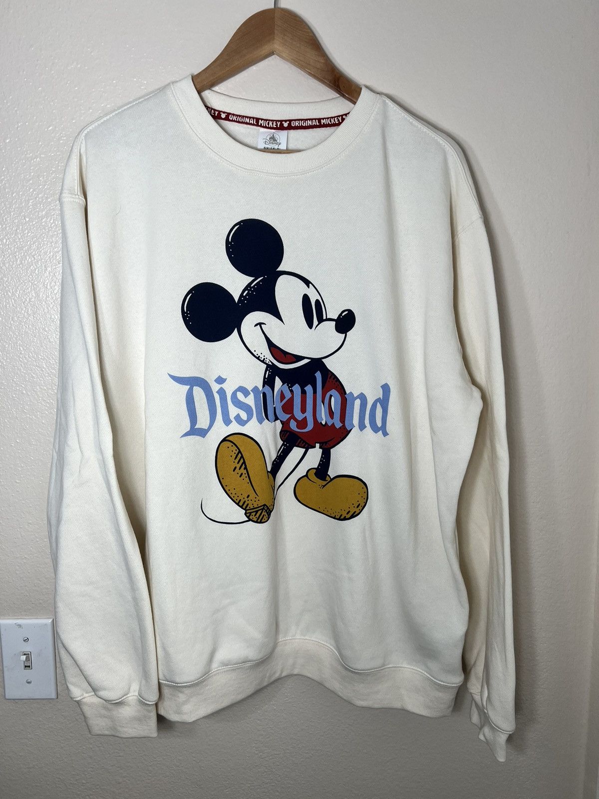 Disneyland Mickey deals Mouse Cream Sweatshirt