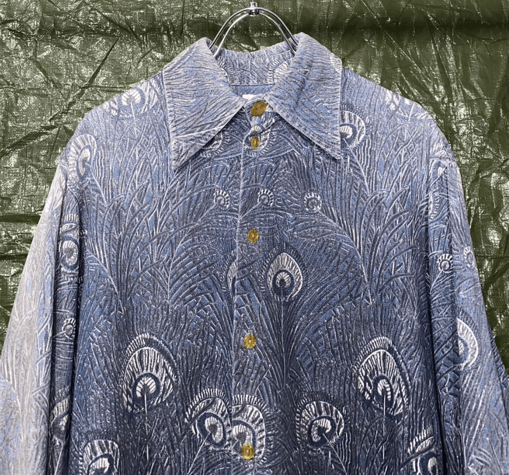 Vivienne Westwood AW 1994 "On Liberty" Gold Label Peacock Denim Western Shirt Size L / US 10 / IT 46 - 5 Thumbnail