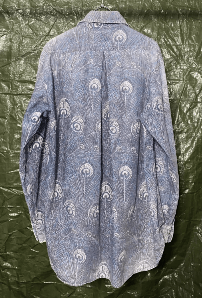 Vivienne Westwood AW 1994 "On Liberty" Gold Label Peacock Denim Western Shirt Size L / US 10 / IT 46 - 4 Thumbnail