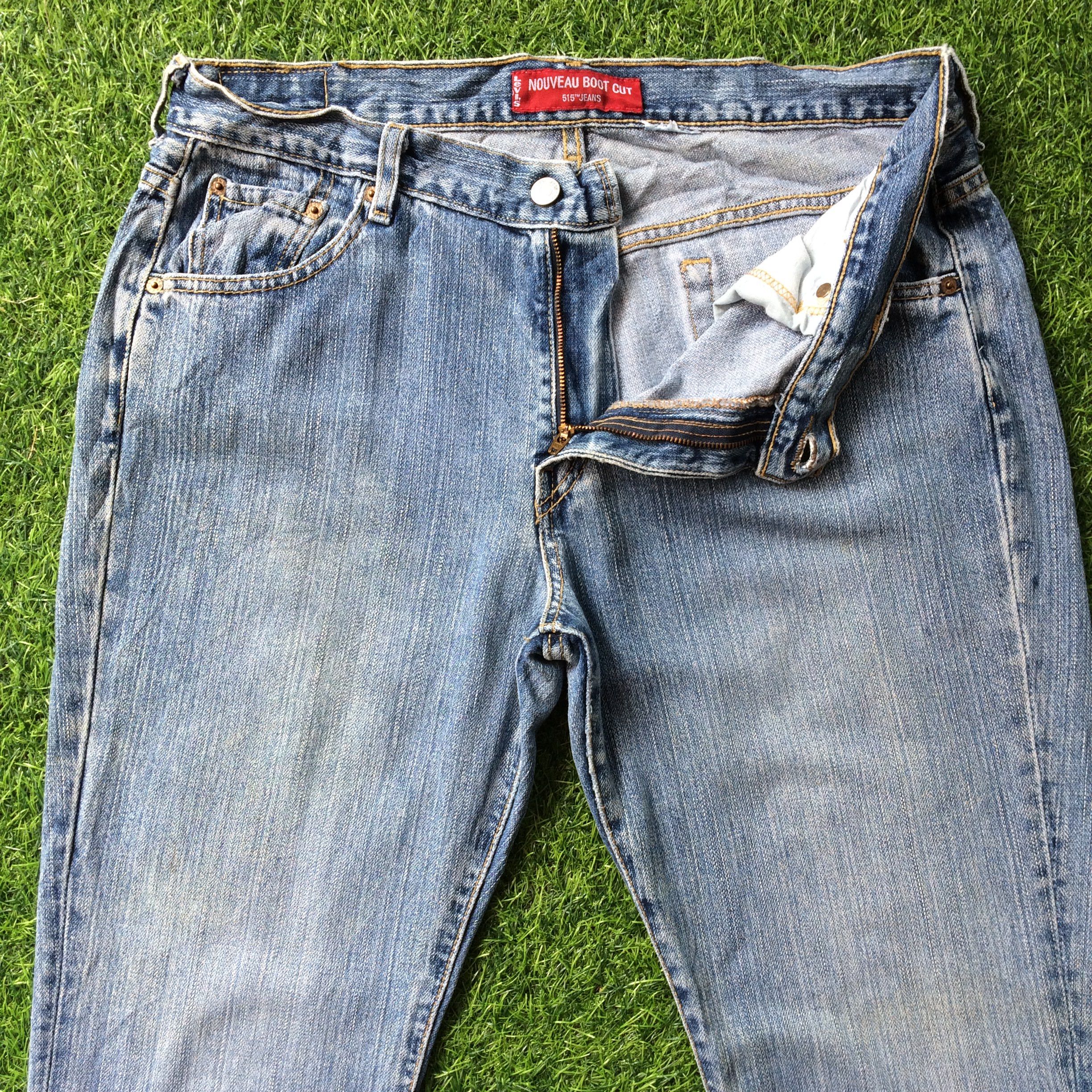 Levi's Vintage Distressed Levi's 515 Nouveau Bootcut Jeans #B-764 Size 35" - 3 Thumbnail