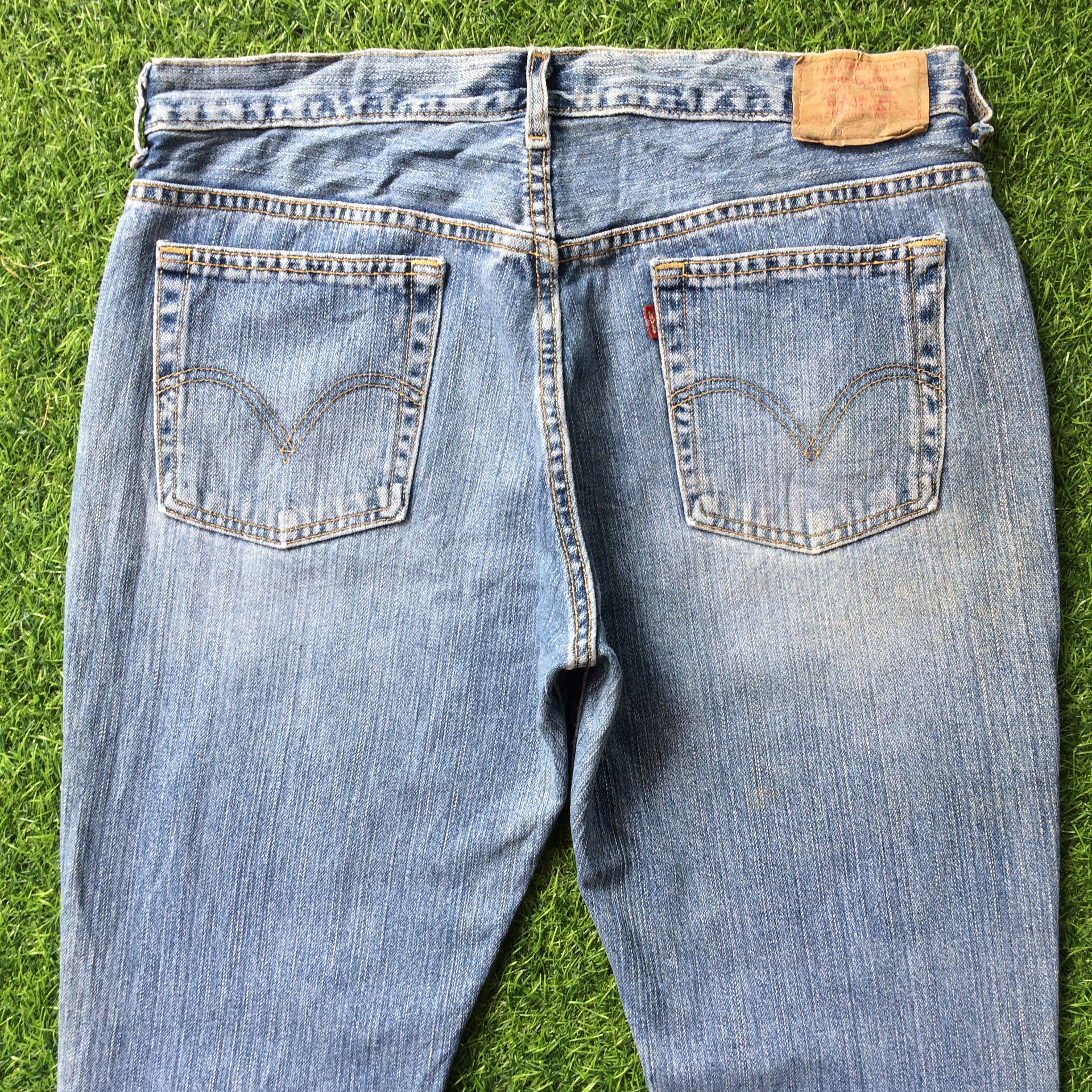 Levi's Vintage Distressed Levi's 515 Nouveau Bootcut Jeans #B-764 Size 35" - 4 Thumbnail