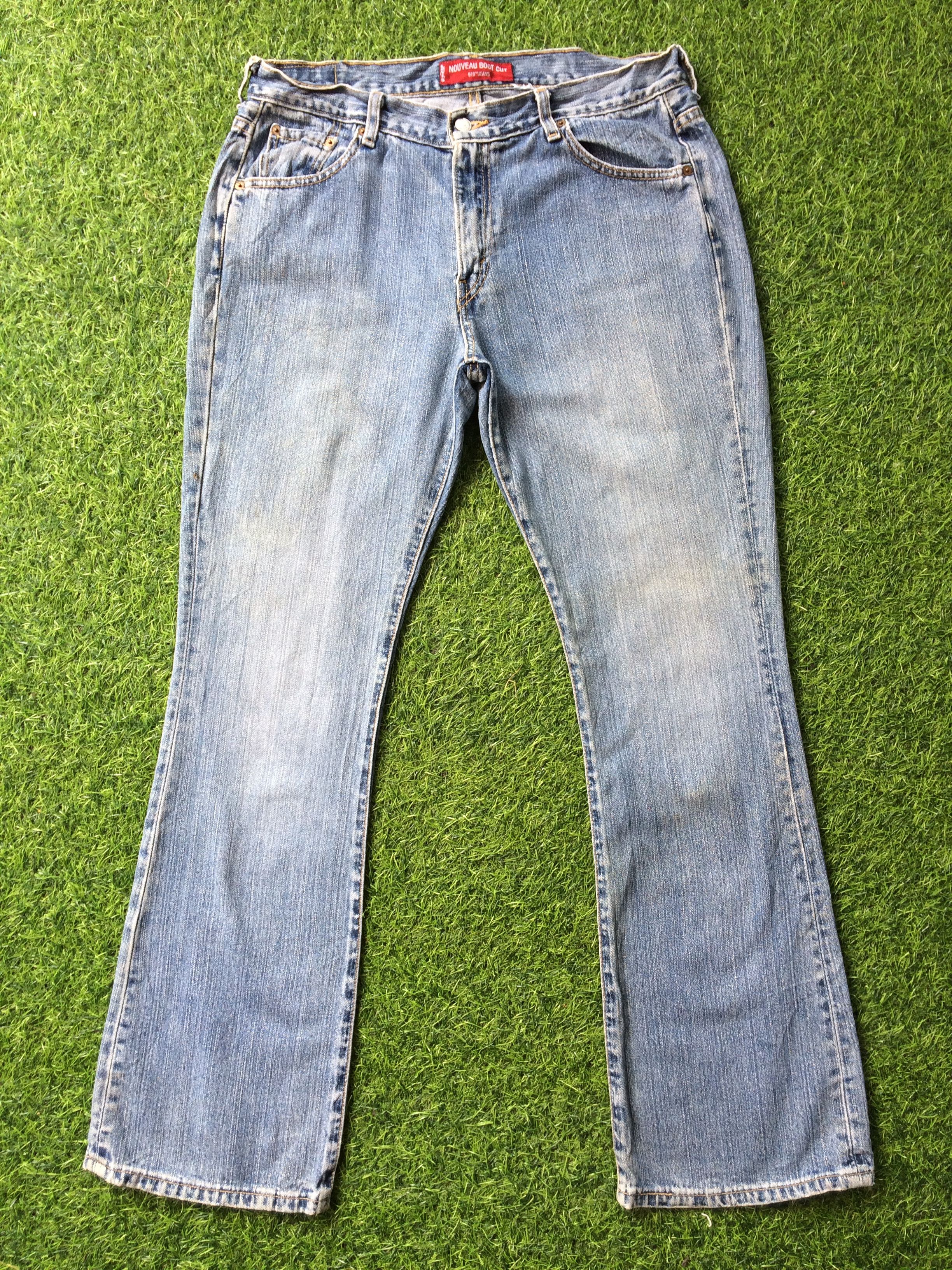 Levi's Vintage Distressed Levi's 515 Nouveau Bootcut Jeans #B-764 Size 35" - 1 Thumbnail