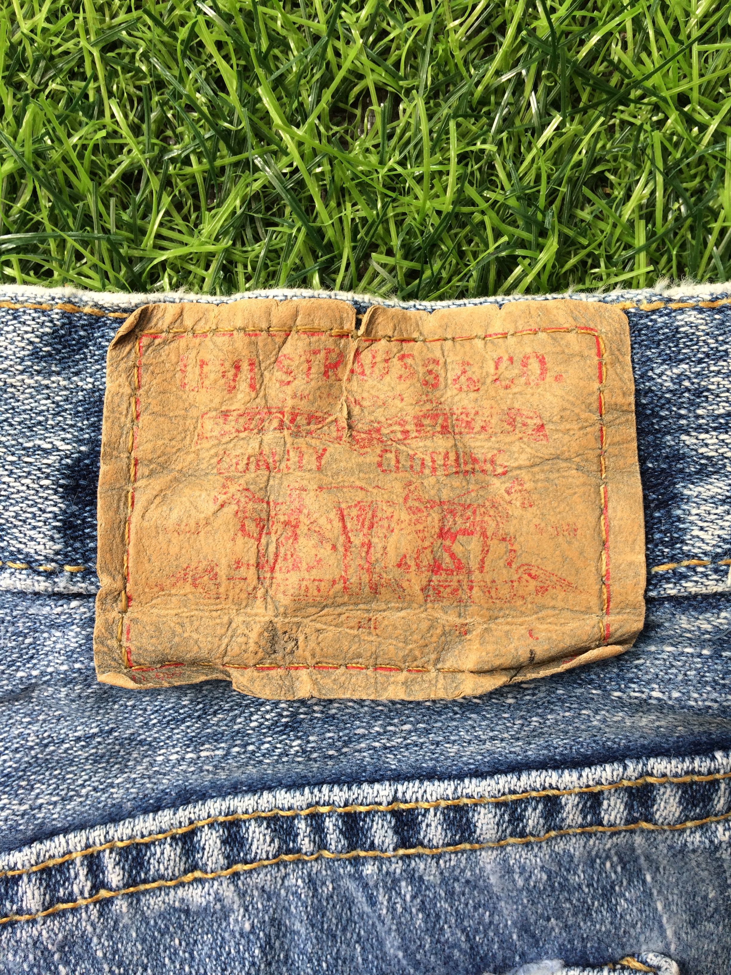 Levi's Vintage Distressed Levi's 515 Nouveau Bootcut Jeans #B-764 Size 35" - 10 Thumbnail