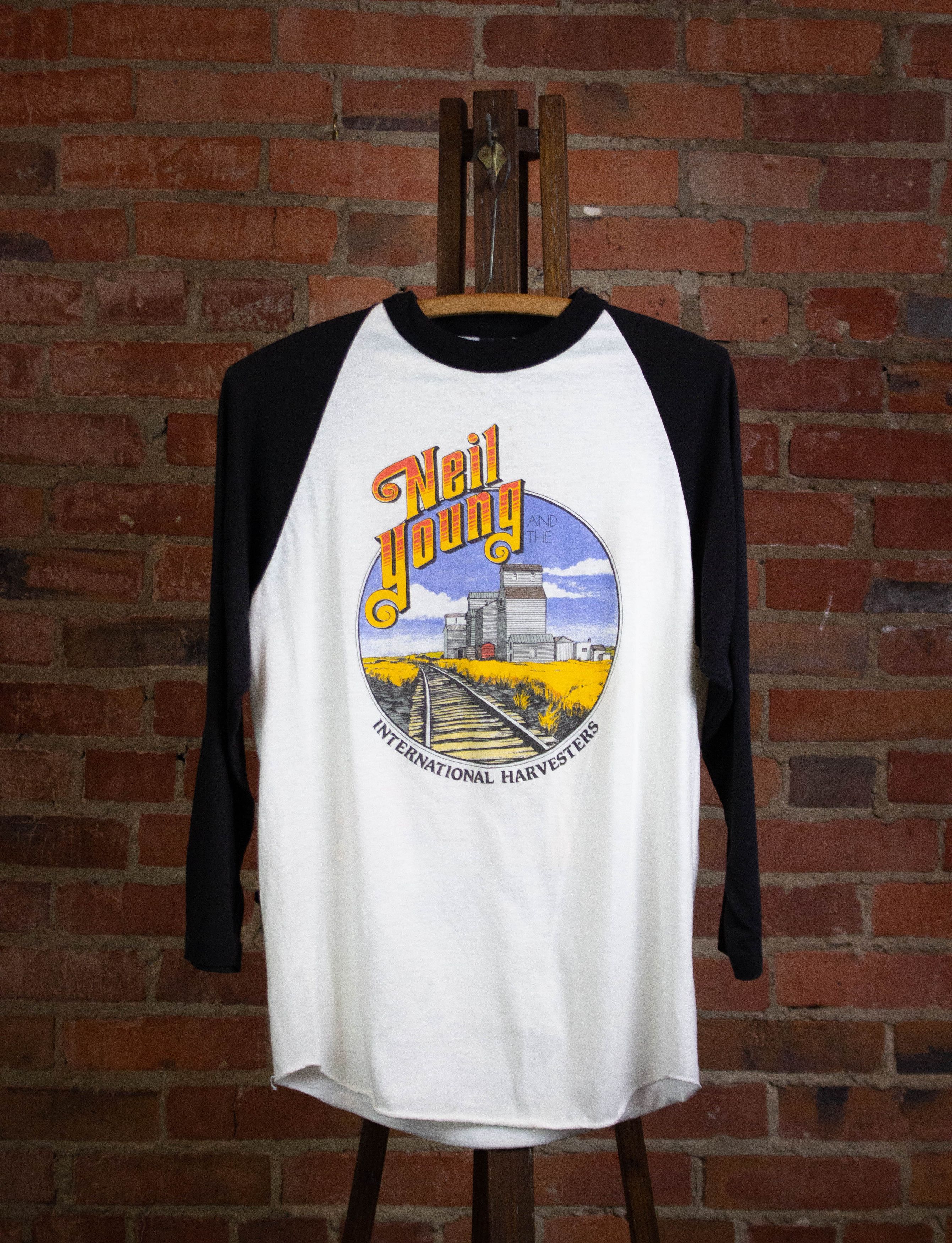 Neil Young International Harvesters 1985 Tour Raglan Shirt