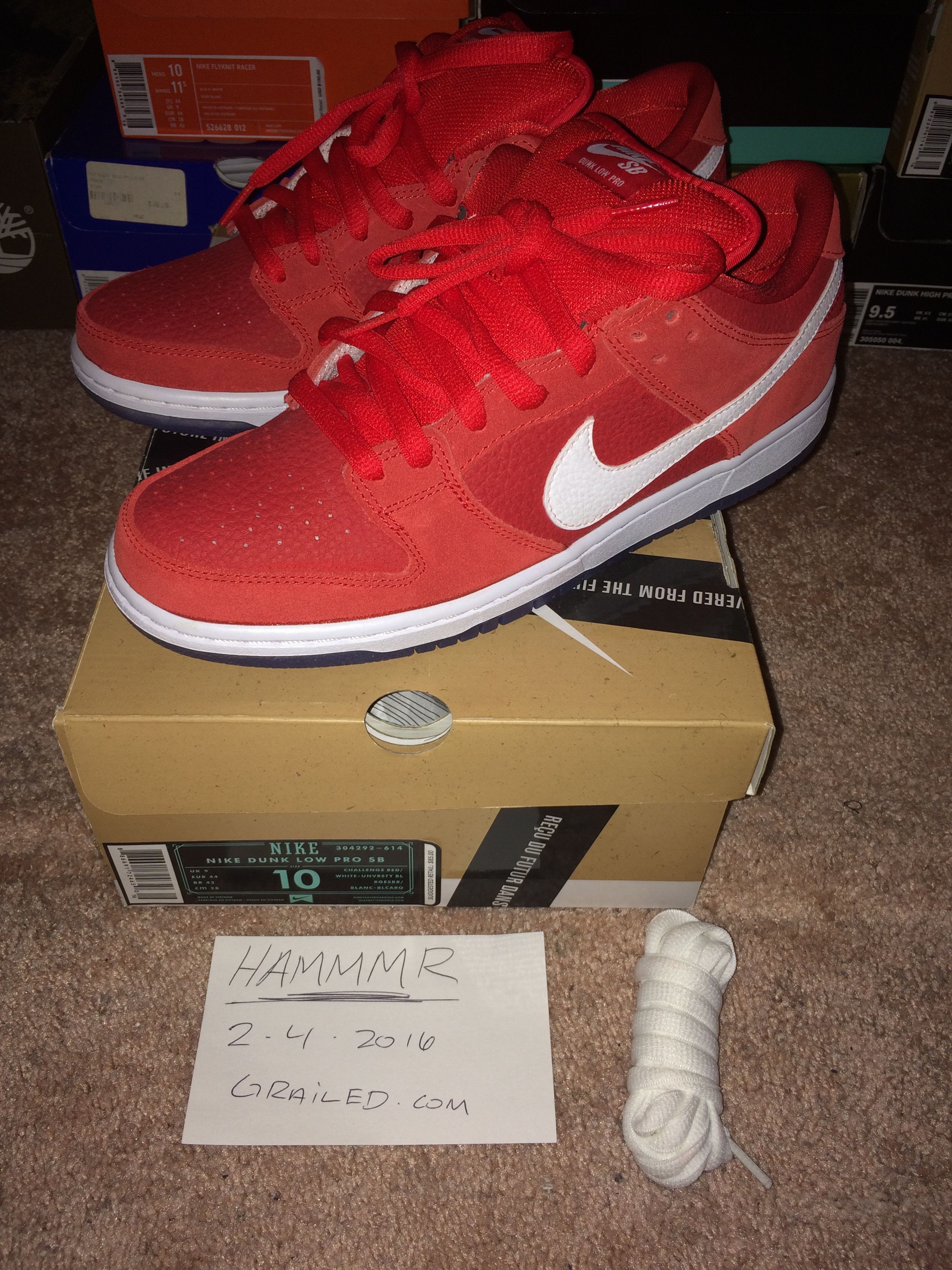 NIKE SB challenge red