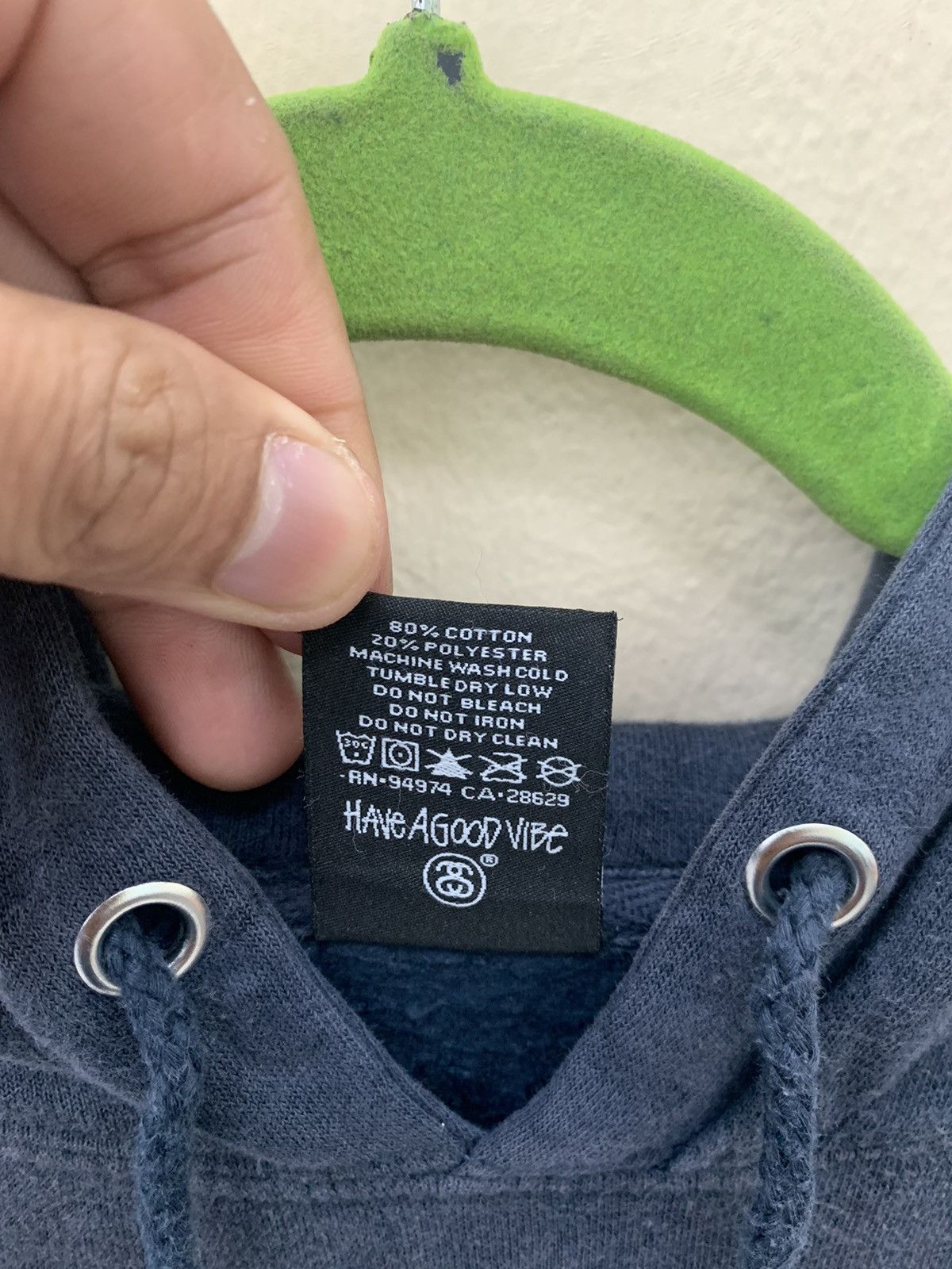 Stussy × Vintage Vintage Stussy hoodies Hit Big logo Back Made in Usa Size US M / EU 48-50 / 2 - 14 Thumbnail