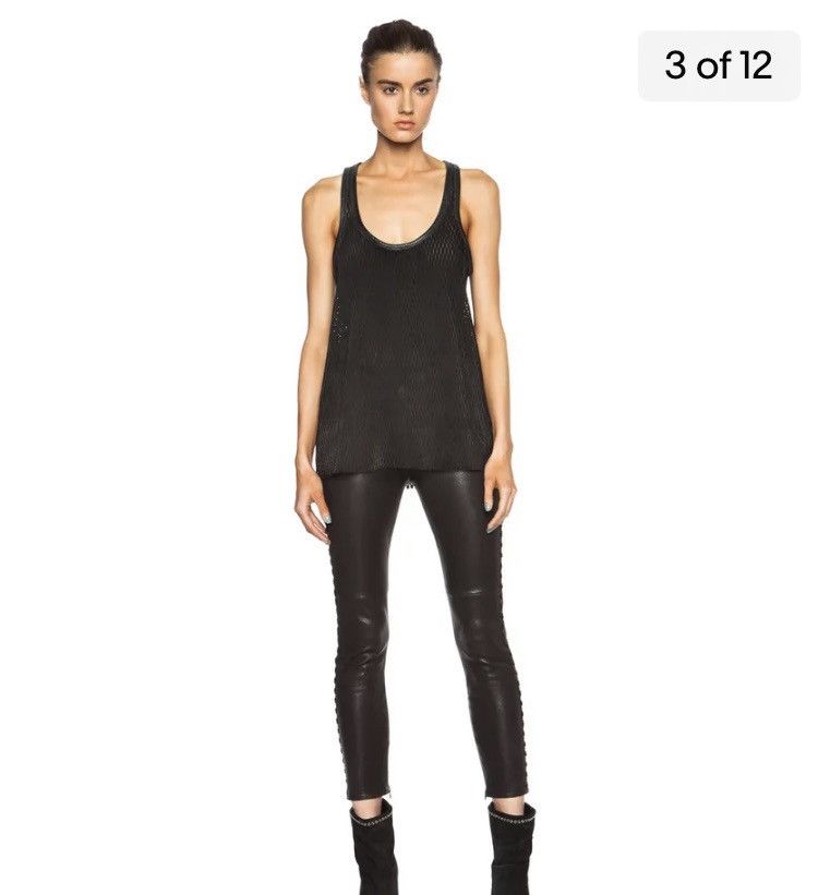 Isabel Marant Felton Goatskin Perforated Leather Tank Vest
