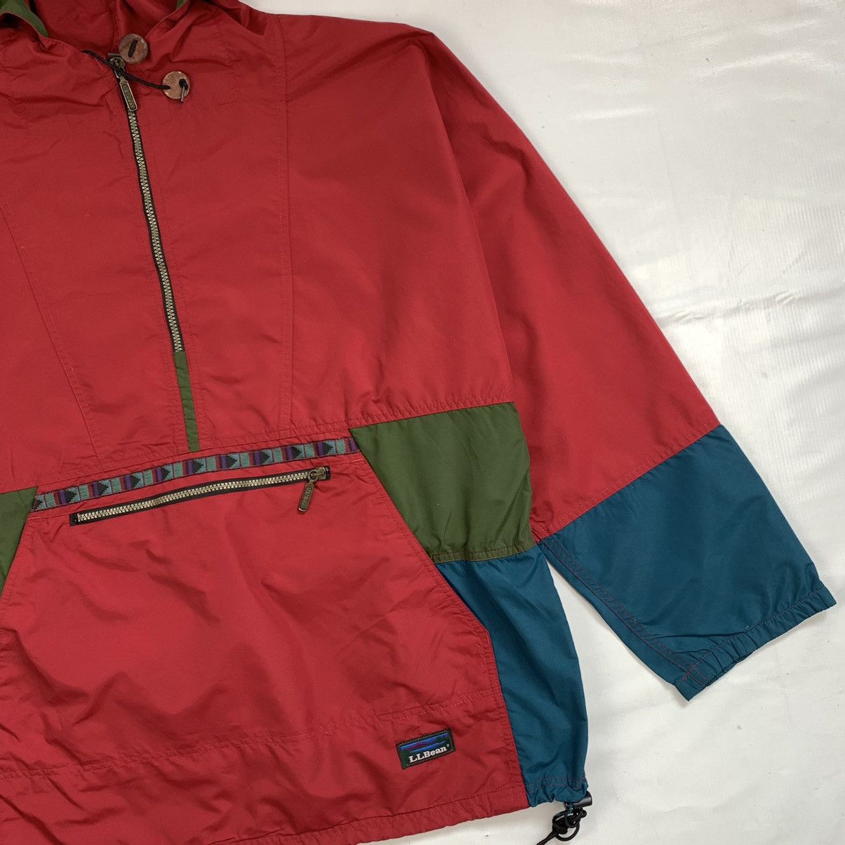 L.L. Bean × Vintage Vintage L.L.Bean Hoodie Zipper Windbreaker Jacket Size US L / EU 52-54 / 3 - 3 Thumbnail