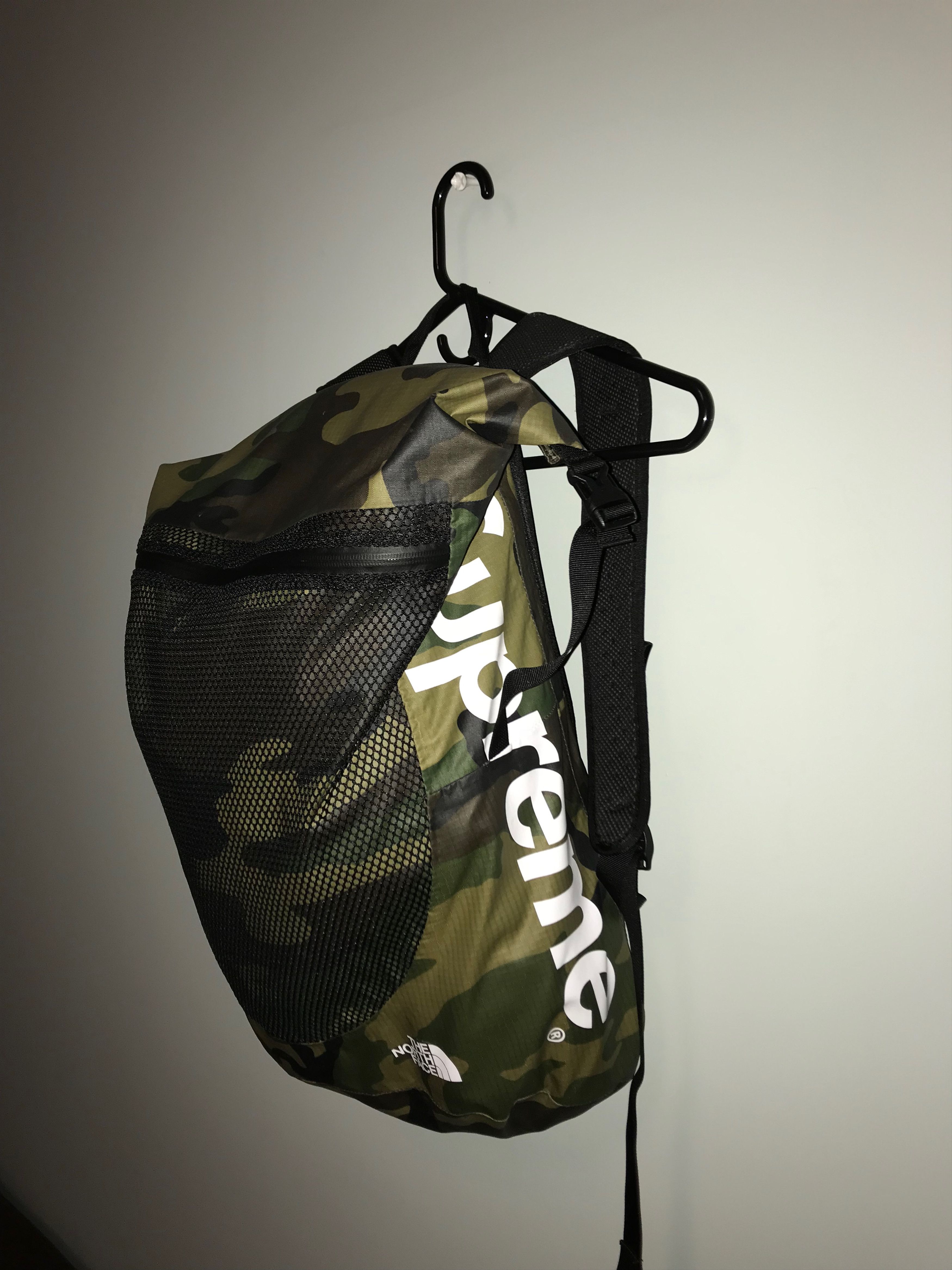 Supreme the north face waterproof backpack woodland camo sale