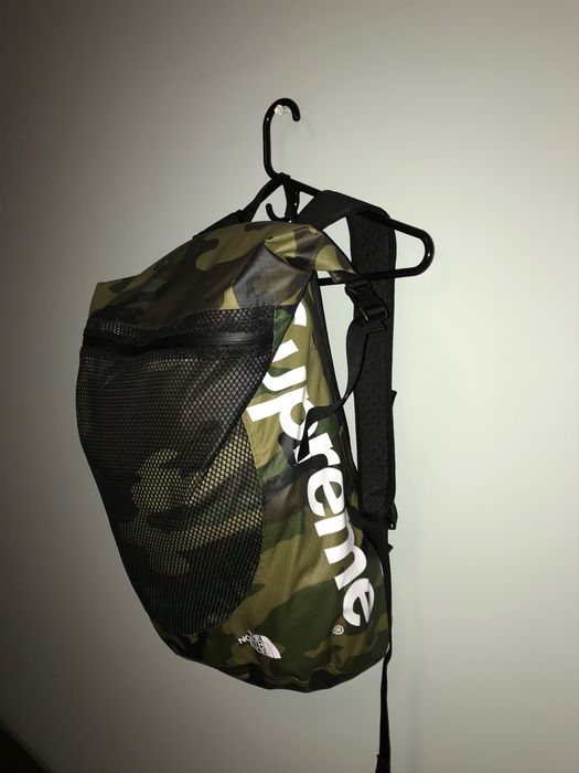 Supreme north shop face camo backpack