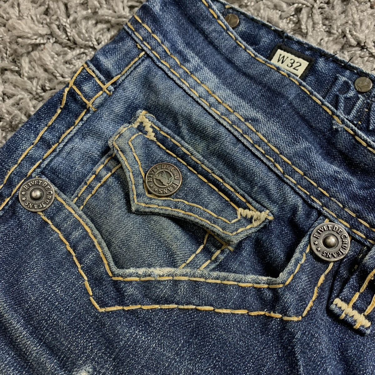 Denime River de cru jeans Mae Los Angeles California Premium Jeans Size US 32 / EU 48 - 10 Thumbnail