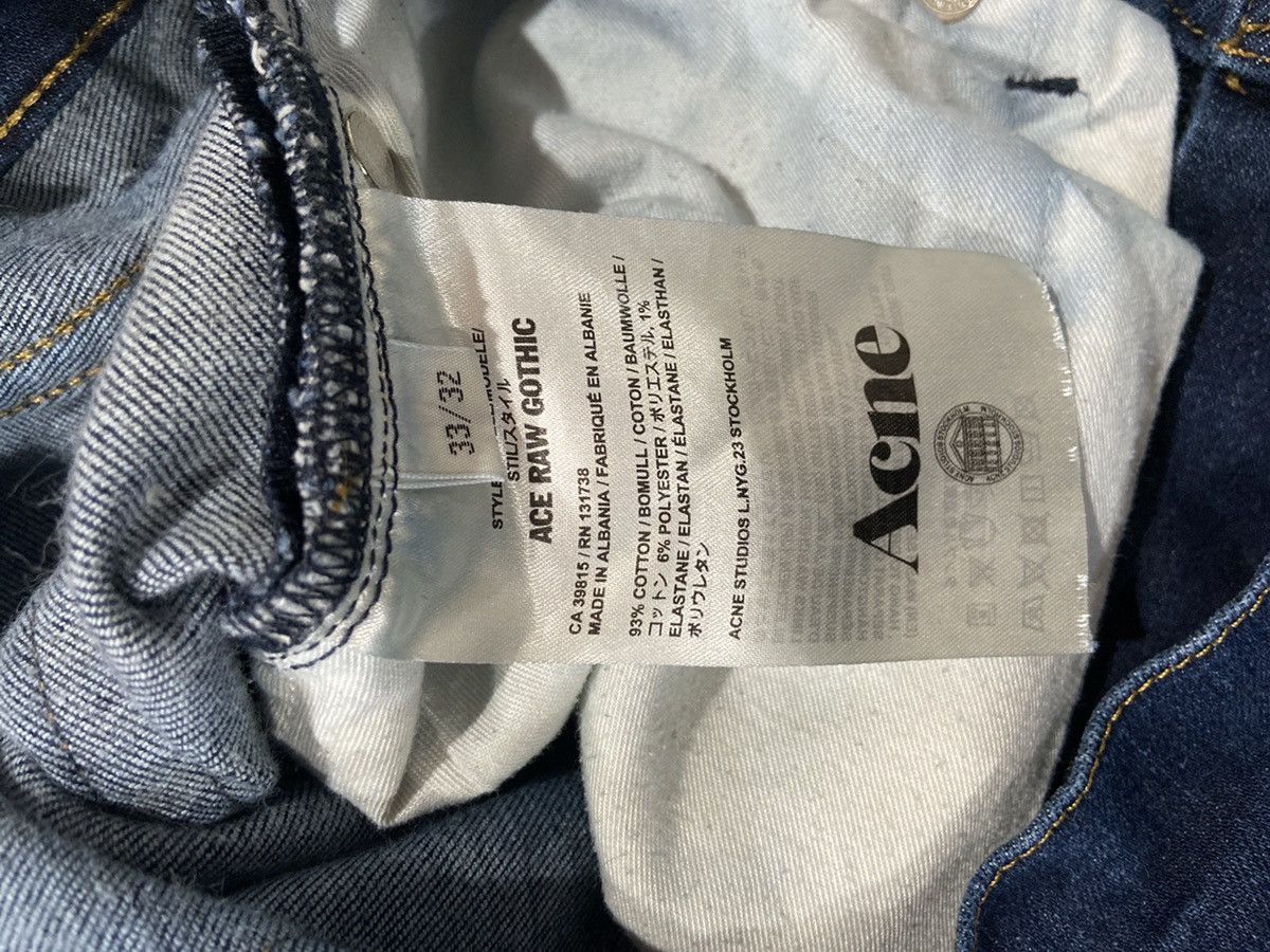 Acne Studios Acne Studios ACE RAW GOTHIC Jeans Size US 33 - 5 Thumbnail