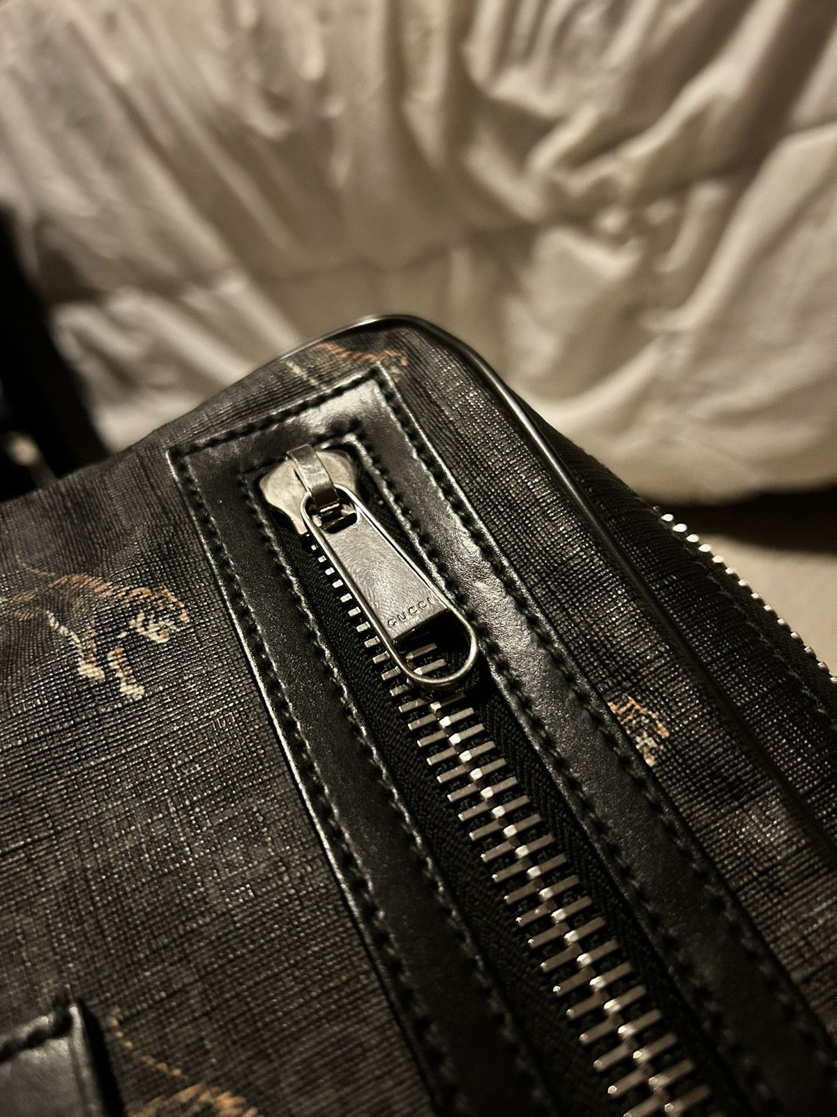 Gucci Gucci Black GG Tiger Print Belt Bag Size ONE SIZE - 8 Thumbnail
