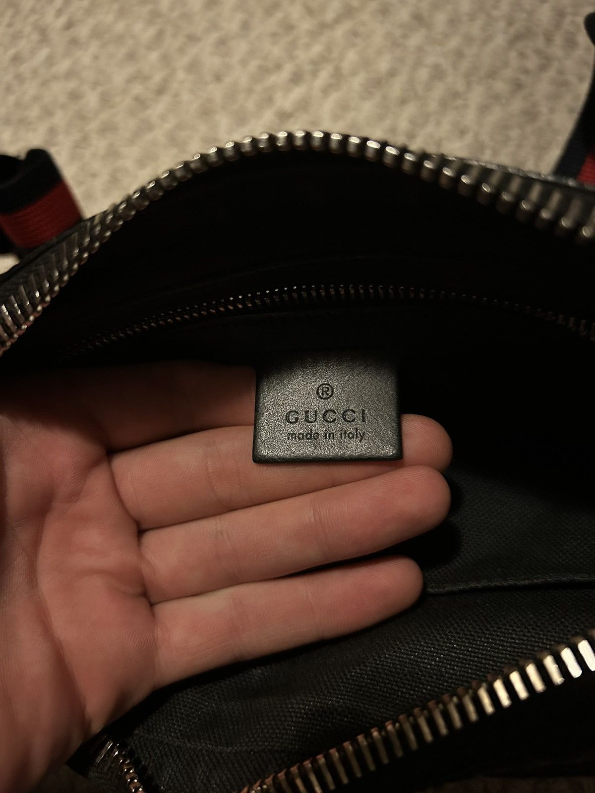 Gucci Gucci Black GG Tiger Print Belt Bag Size ONE SIZE - 6 Thumbnail