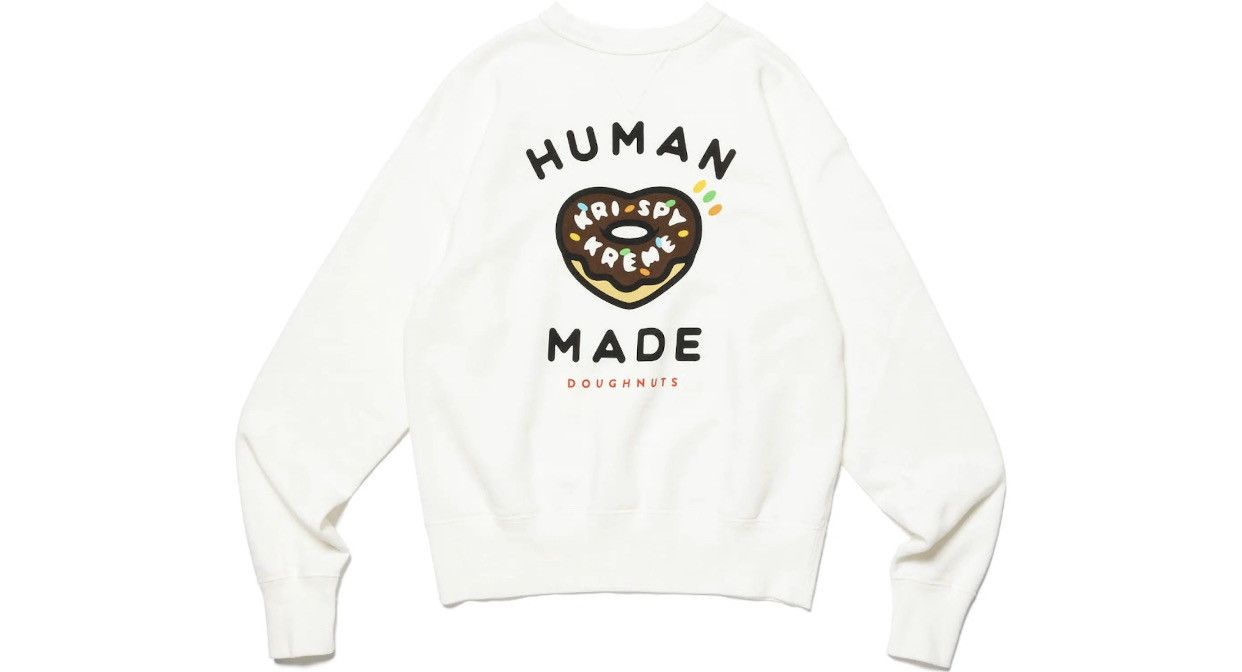 image of Krispy Kreme X Human Made Sweater in White, Men's (Size XL)