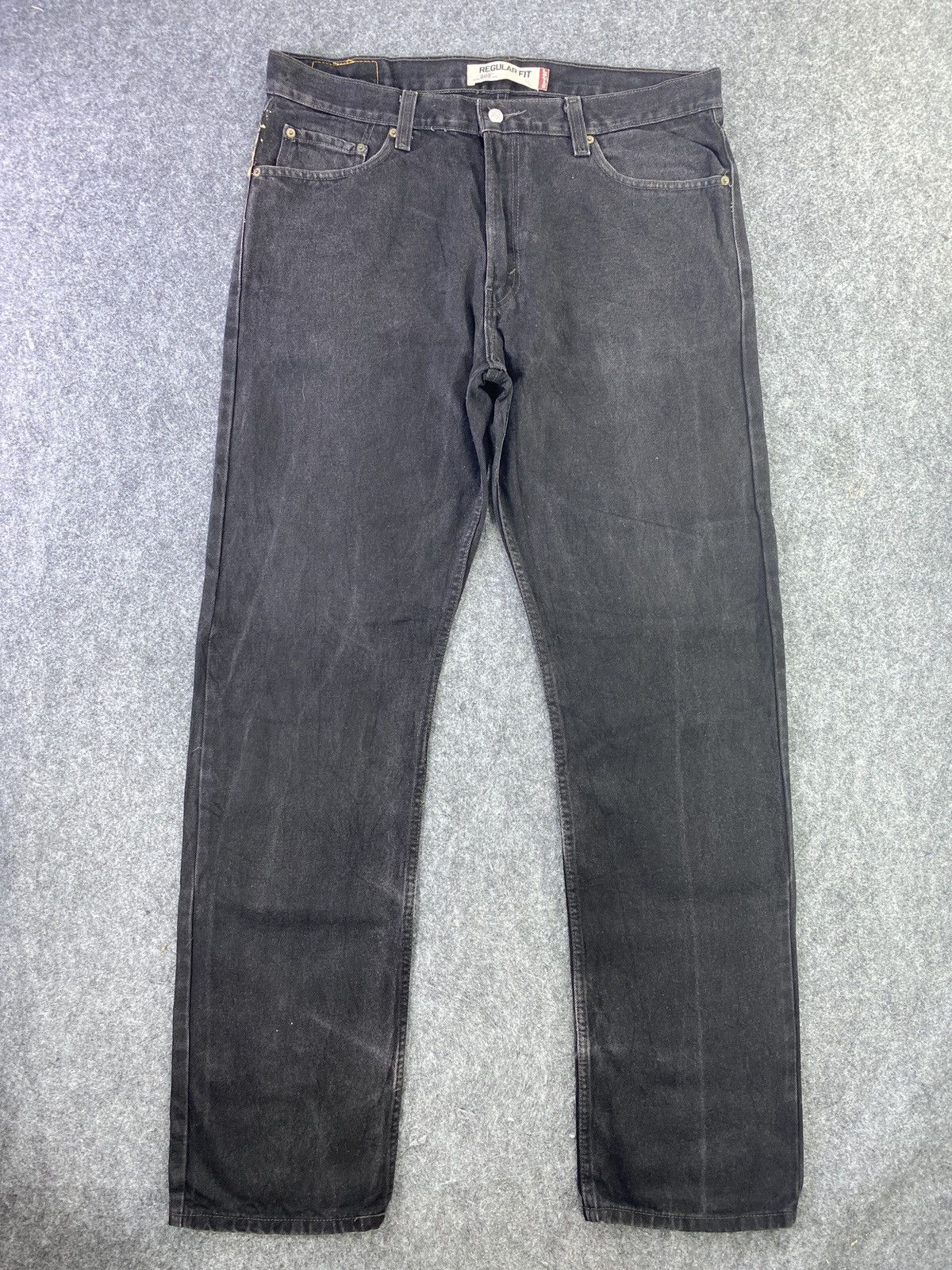 VINTAGE LEVIS 505 BLEACHED BLACK JEANS - J633