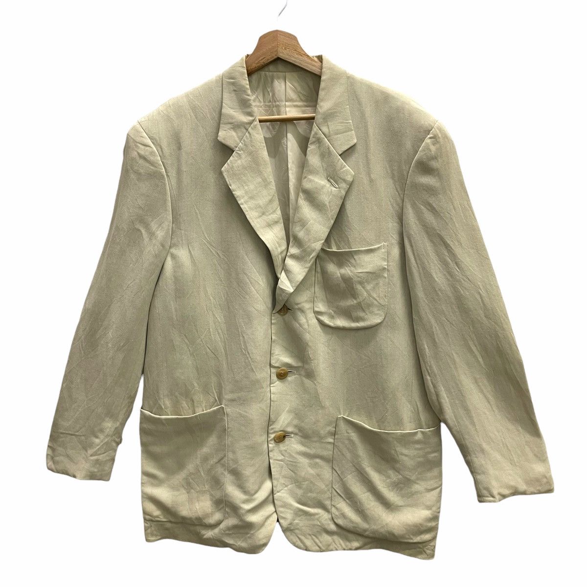 Issey Miyake × Japanese Brand 💥 SS04 ISSEY MIYAKE MEN BUTTON JACKET COAT Size US L / EU 52-54 / 3 - 3 Thumbnail
