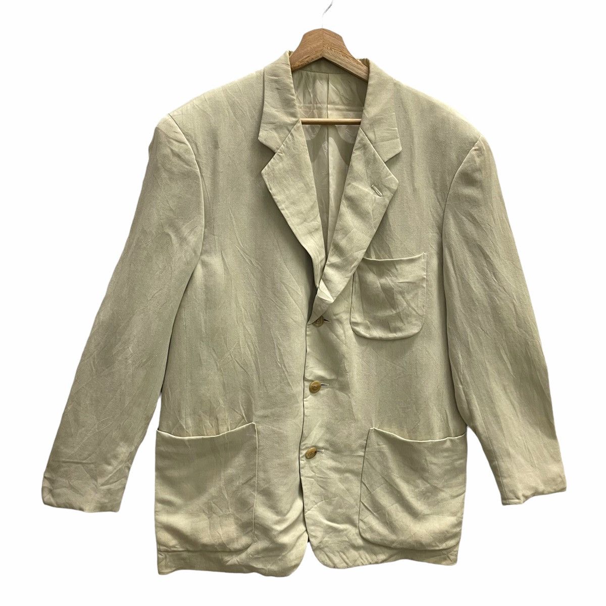 Issey Miyake × Japanese Brand 💥 SS04 ISSEY MIYAKE MEN BUTTON JACKET COAT Size US L / EU 52-54 / 3 - 2 Thumbnail