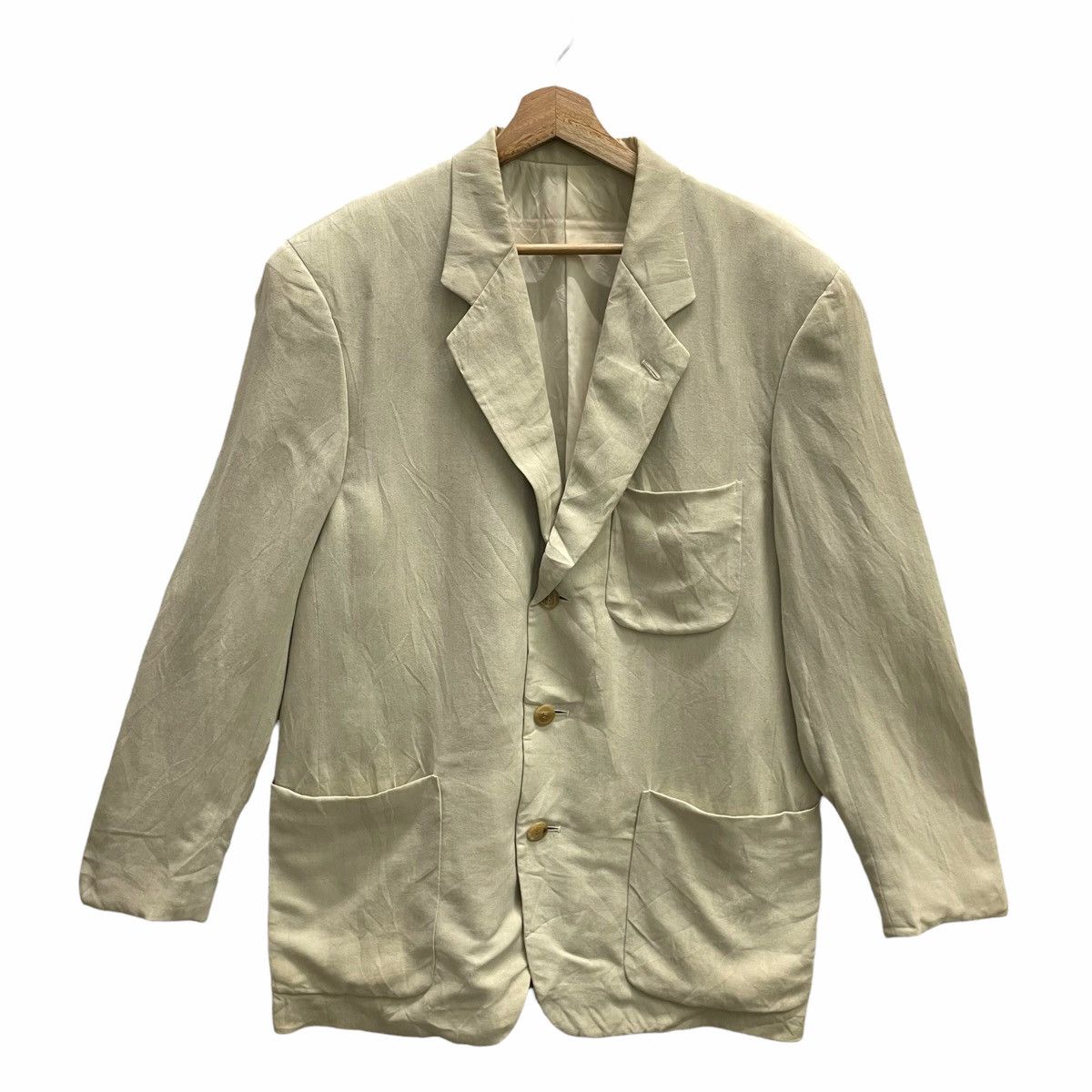 Issey Miyake × Japanese Brand 💥 SS04 ISSEY MIYAKE MEN BUTTON JACKET COAT Size US L / EU 52-54 / 3 - 1 Thumbnail