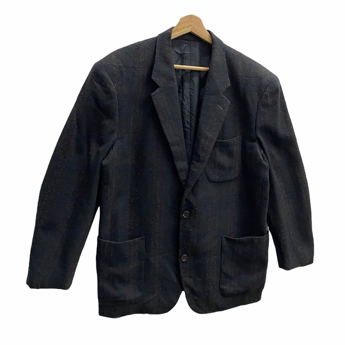 Issey Miyake × Japanese Brand 💥 80s ISSEY MIYAKE MEN BUTTON JACKET COAT Size US L / EU 52-54 / 3 - 3 Thumbnail