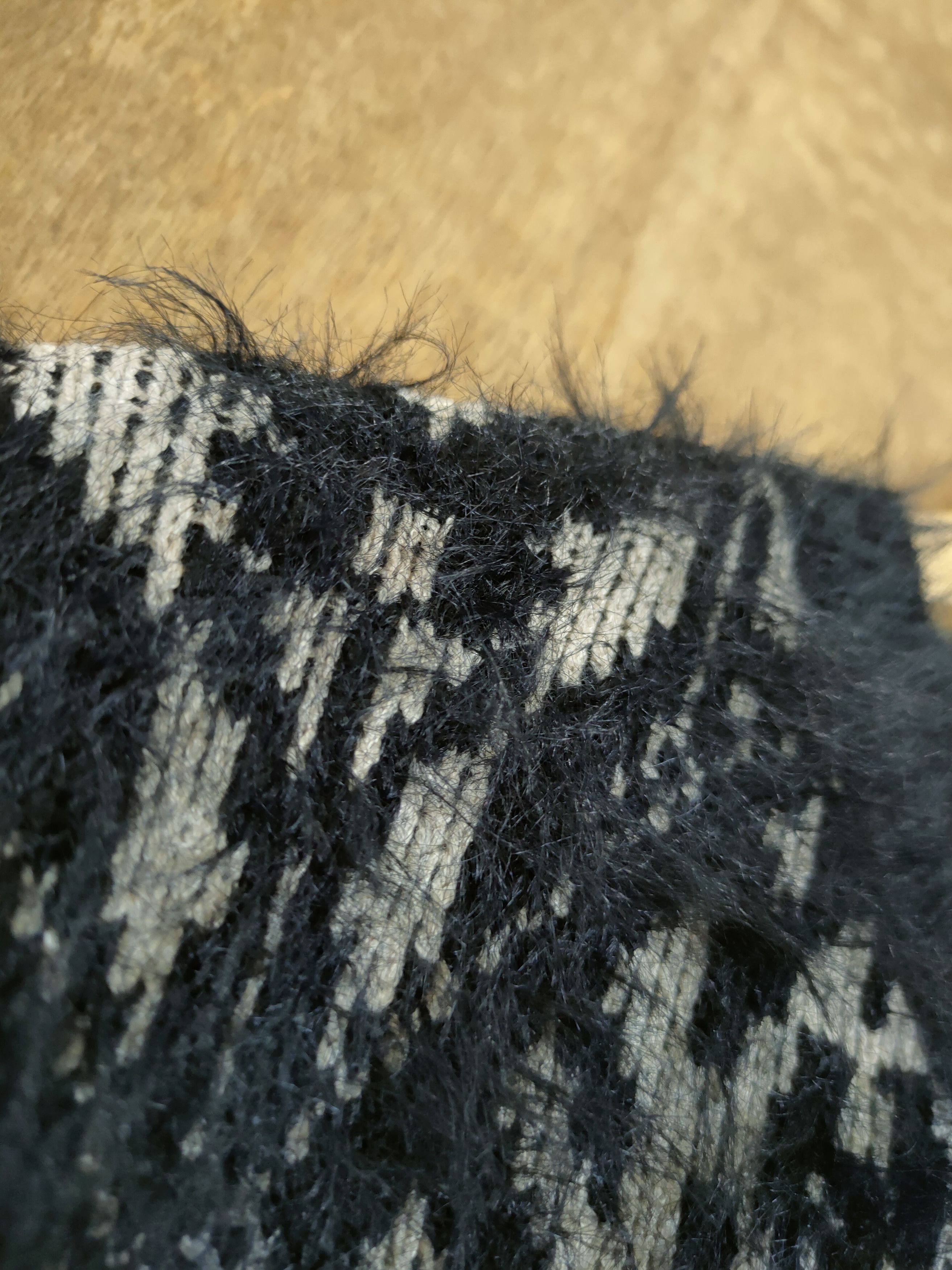 Japanese Brand Sevi Studio mohair fur shag shaggy art knitwear #46-1006DL Size US M / EU 48-50 / 2 - 7 Thumbnail