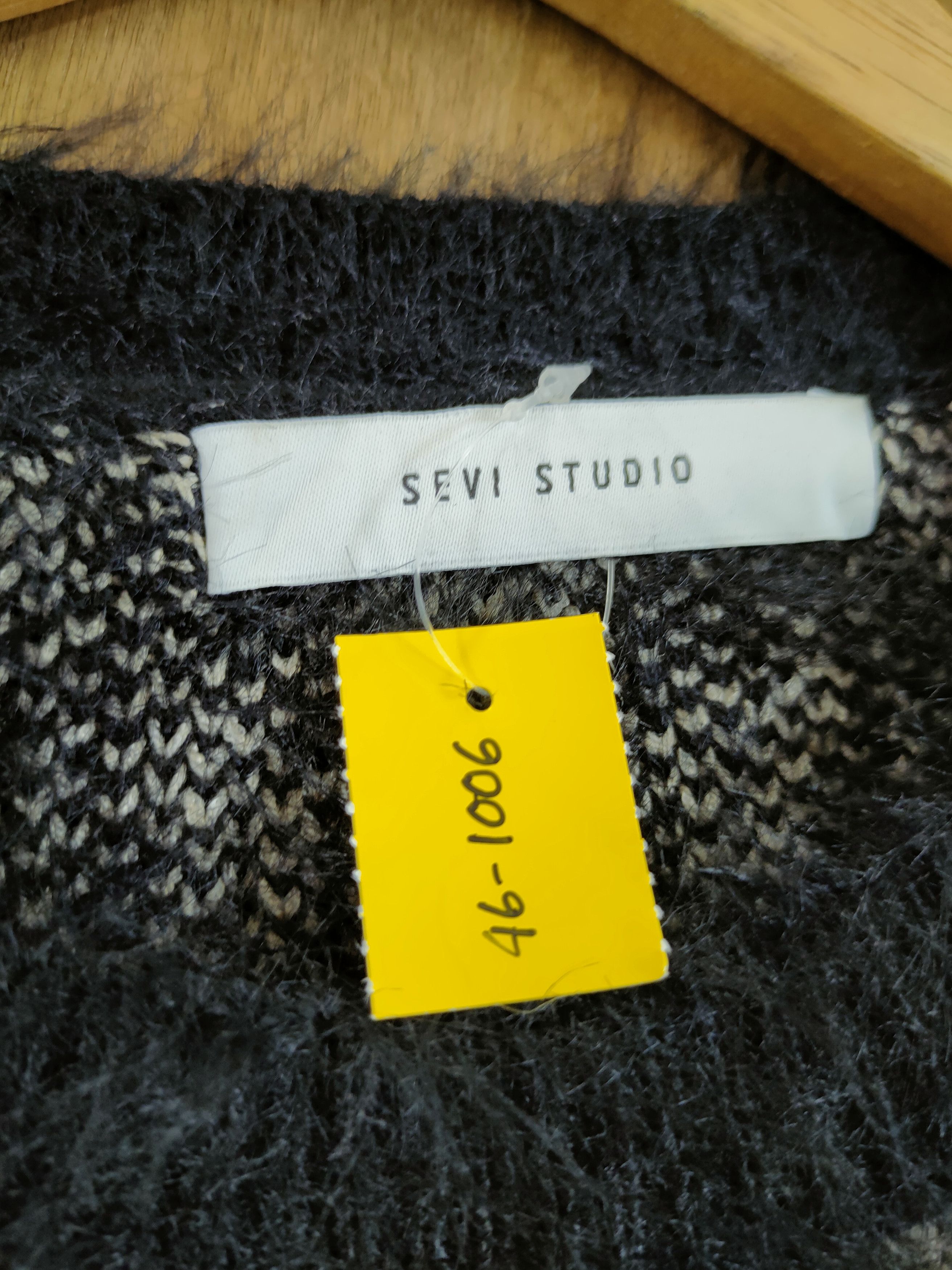 Japanese Brand Sevi Studio mohair fur shag shaggy art knitwear #46-1006DL Size US M / EU 48-50 / 2 - 4 Thumbnail