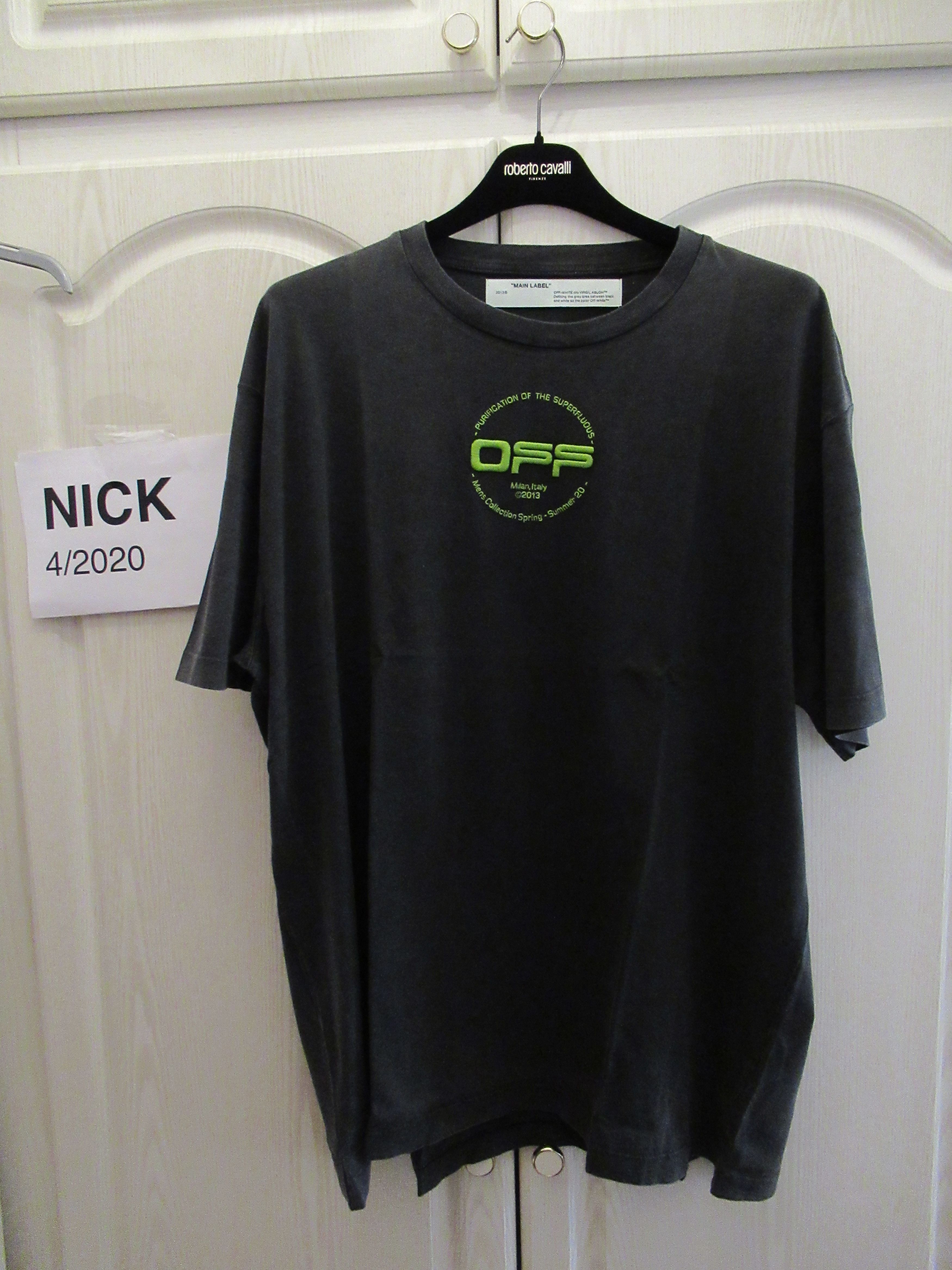 Off-White Off White Faded Hand Green Medium Virgil Black New Size US M / EU 48-50 / 2 - 2 Thumbnail
