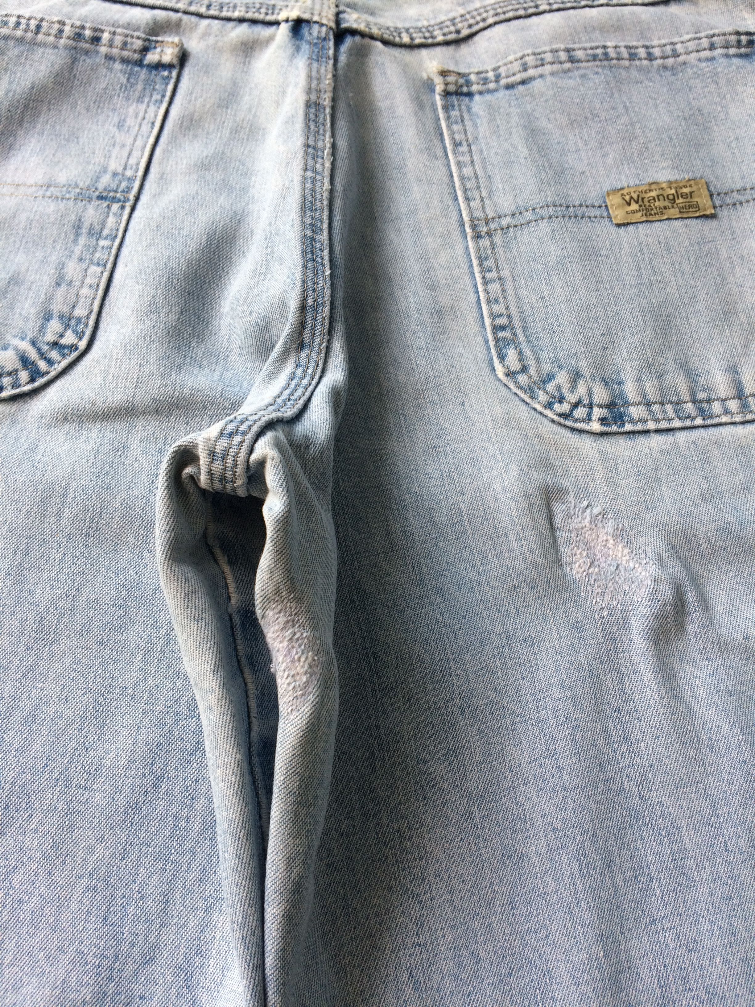 Japanese Brand Ripped Light Wash Carpenter Workwear Pants #B-812 Size US 34 / EU 50 - 10 Thumbnail