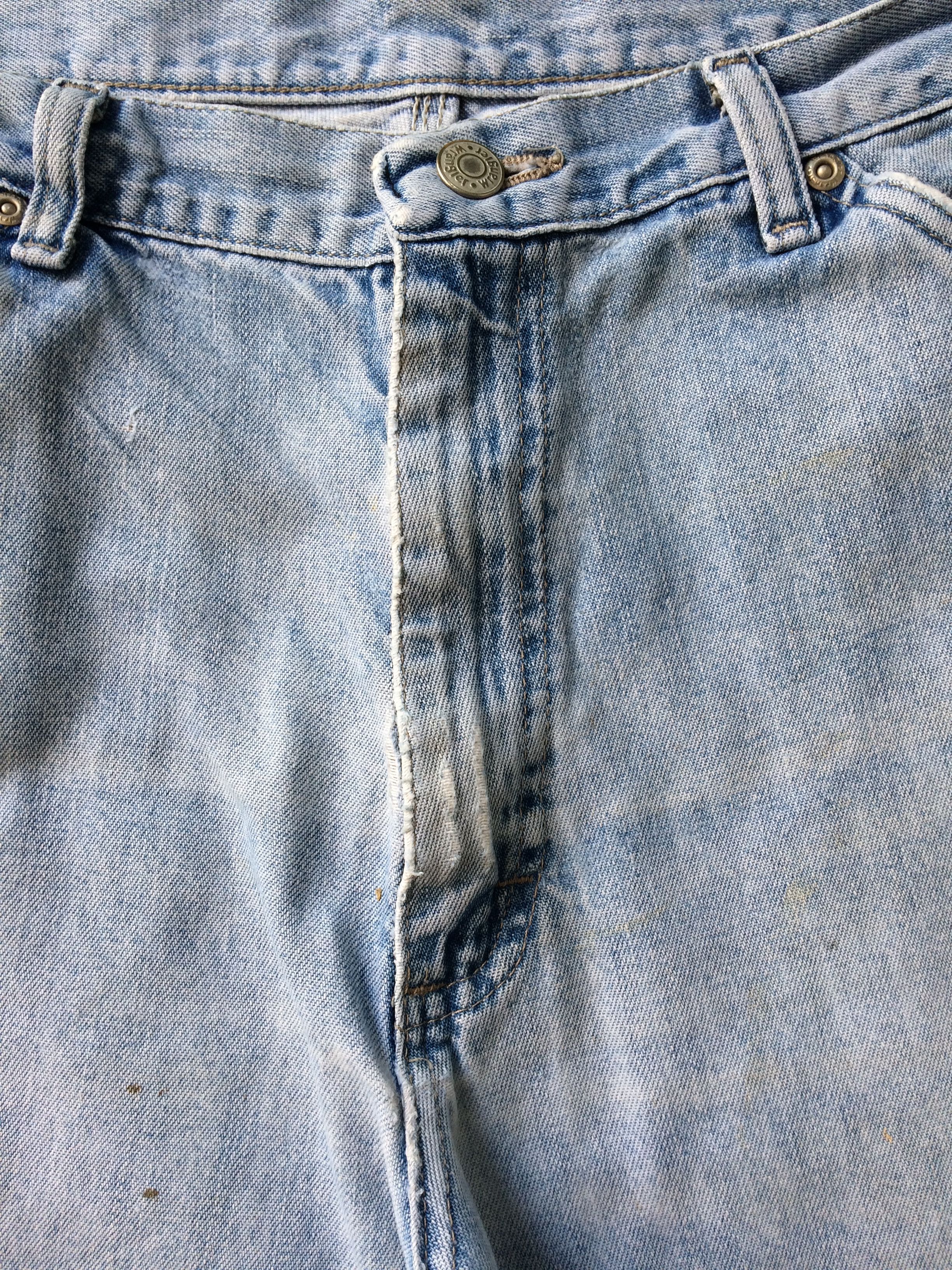 Japanese Brand Ripped Light Wash Carpenter Workwear Pants #B-812 Size US 34 / EU 50 - 8 Thumbnail