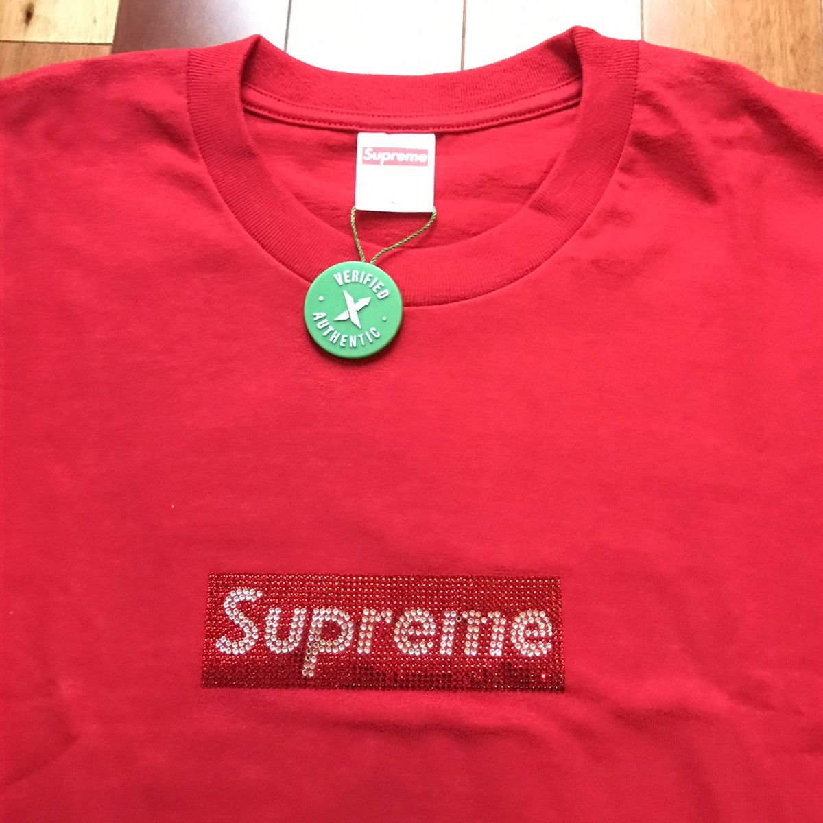 Supreme Supreme Swarovski Box Logo Size US L / EU 52-54 / 3 - 3 Thumbnail