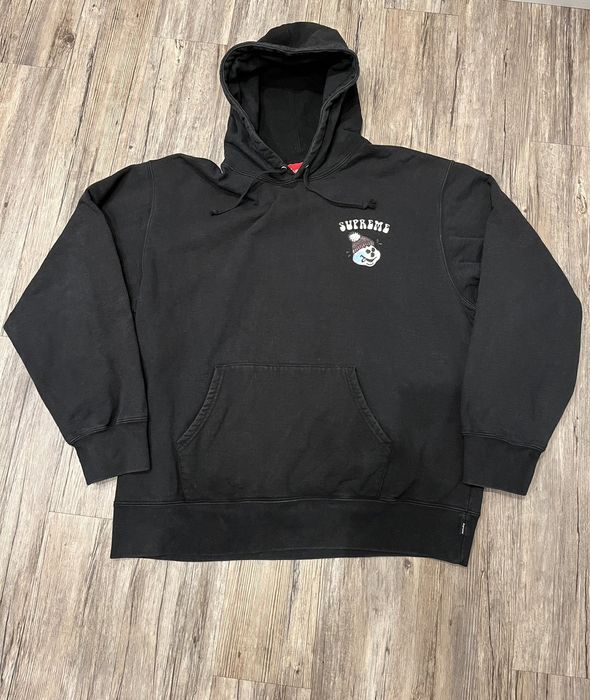 Supreme Supreme snowman hooded sweatshirt black | Grailed