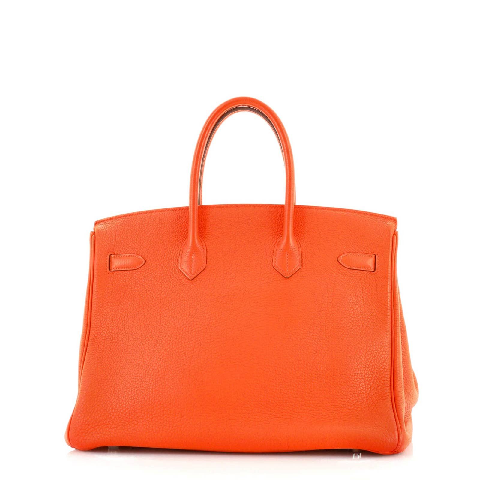 Hermes Birkin Handbag Capucine Togo with Palladium Hardware 35 Size ONE SIZE - 3 Thumbnail