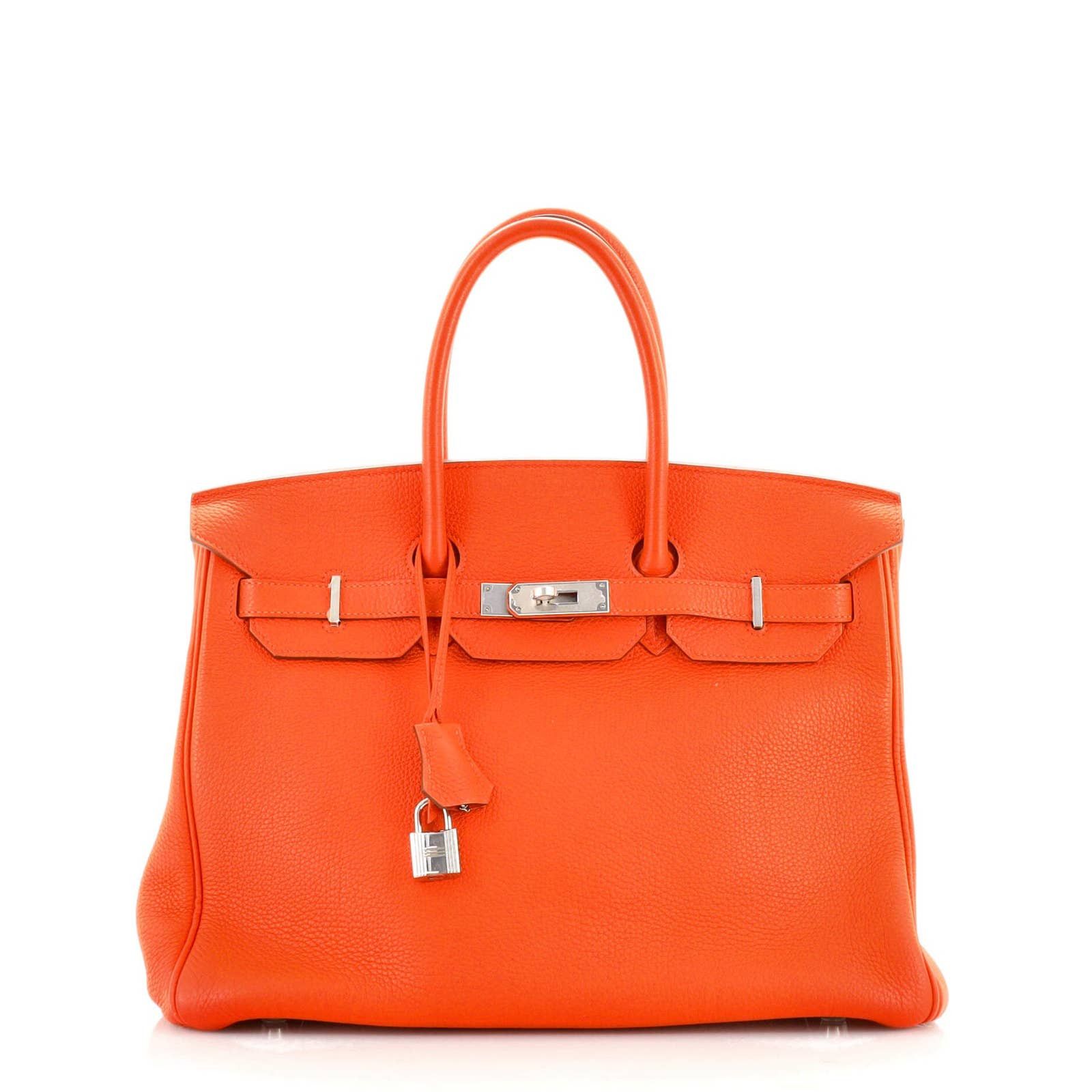 Hermes Birkin Handbag Capucine Togo with Palladium Hardware 35 Size ONE SIZE - 1 Thumbnail