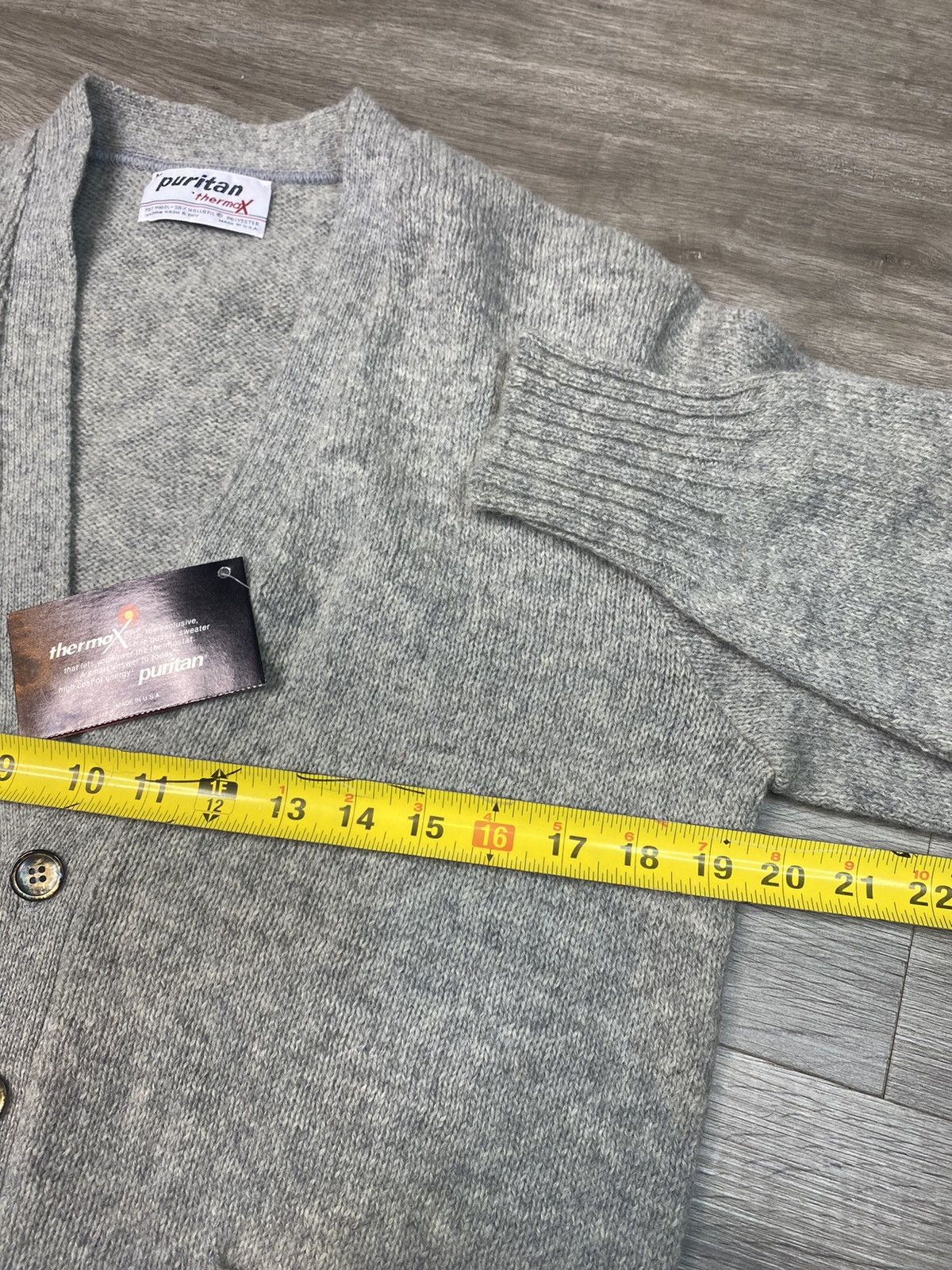 Puritan × Vintage Vintage 1970s Deadstock Puritan Wool Cardigan Sweater Size US M / EU 48-50 / 2 - 8 Thumbnail